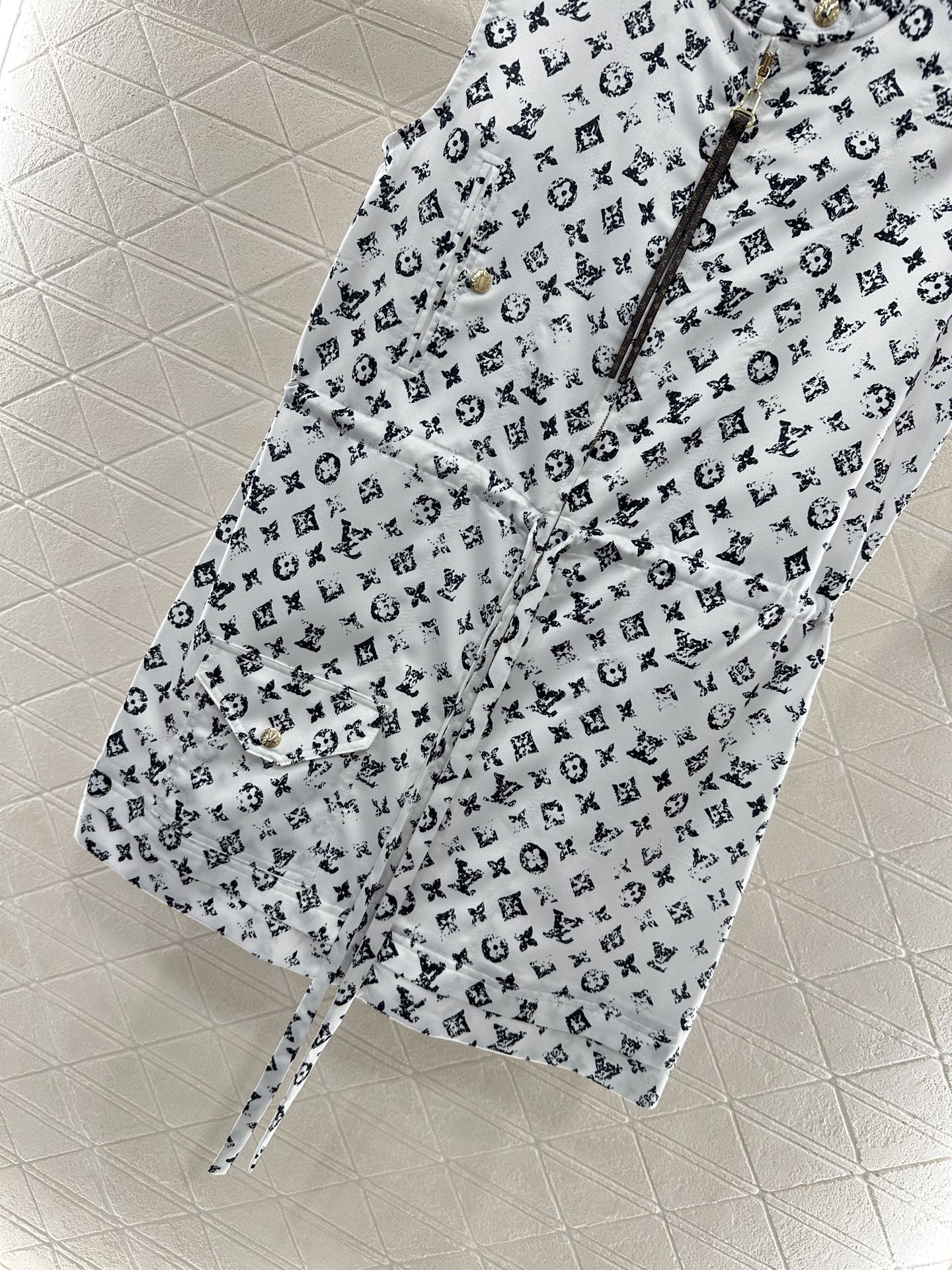 Louis *♥New Arrival Zippered Printed Vest Dress