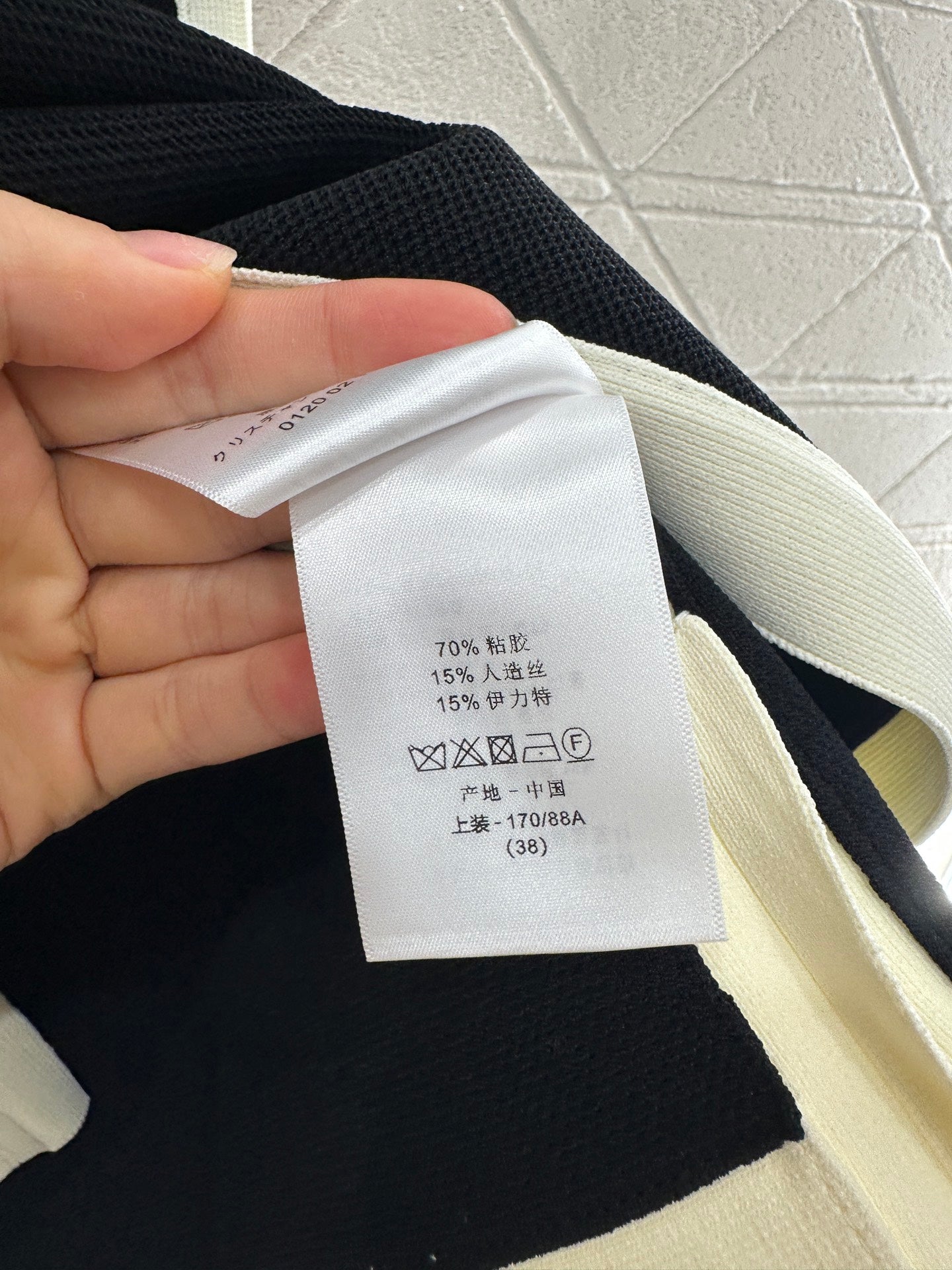 D*♥2025 new product Black and white vest dress