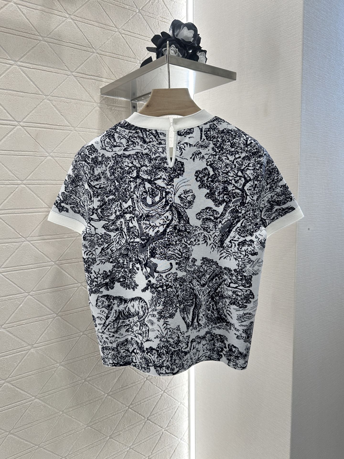 D*♥2025 new product Jacquard knitted short sleeves