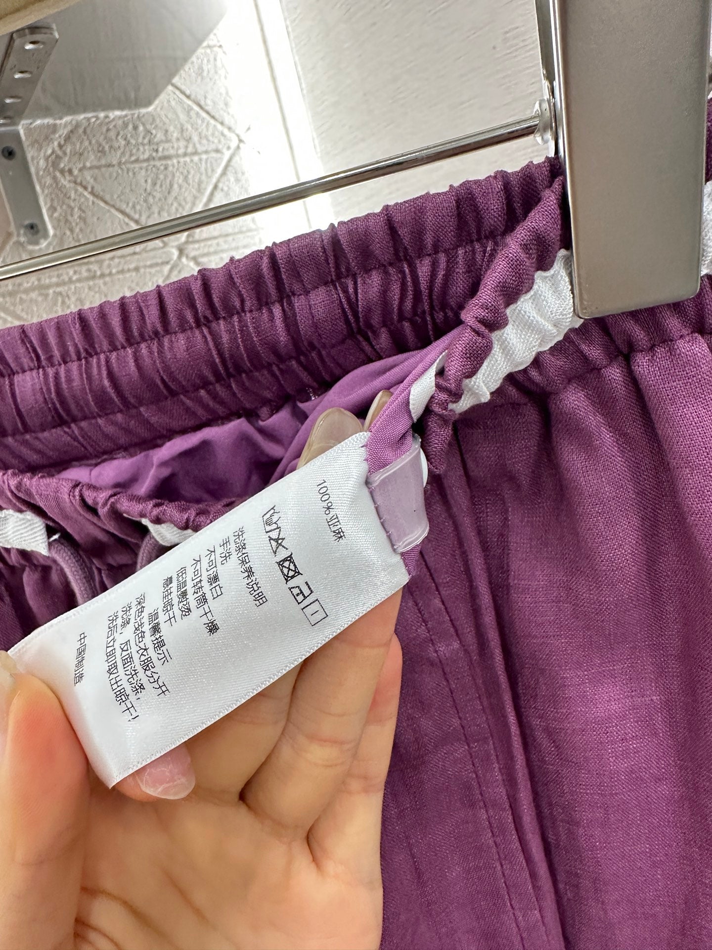 C*♥2025 new product Linen cropped pants