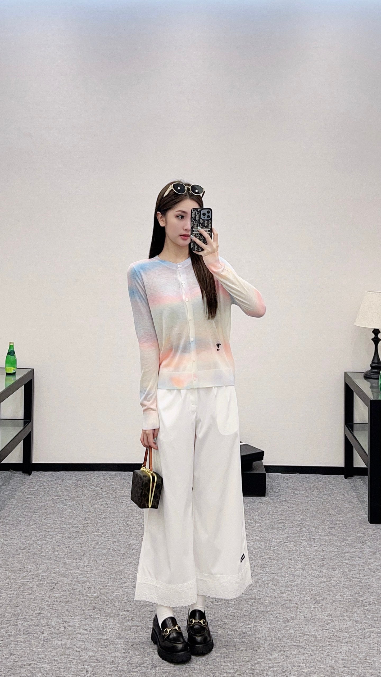 D*♥2024 new product Gradient knitted cardigan
