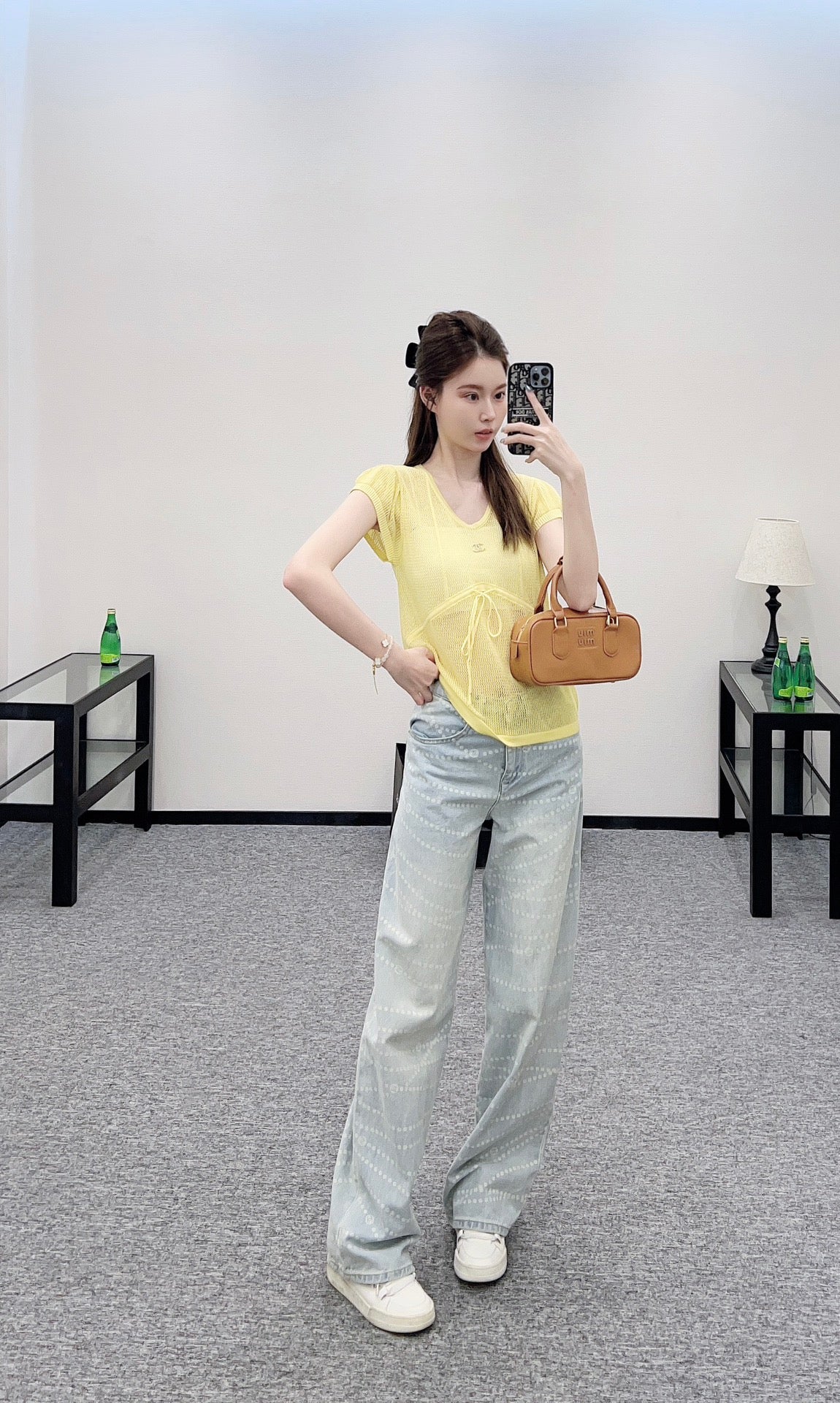 C*♥2025 new product Hollow knitted short sleeves