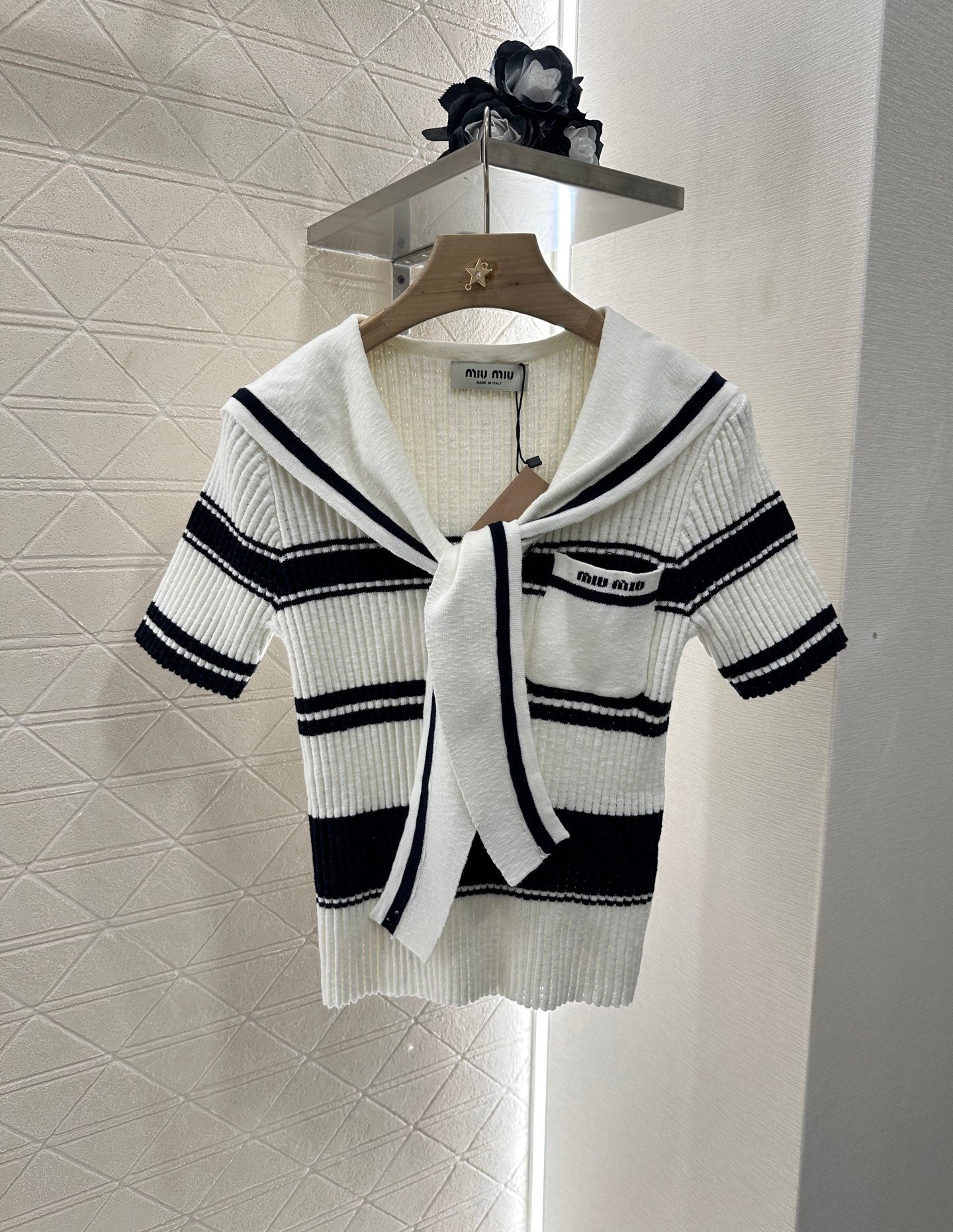 Mi*mi*♥2025 new products Knitted T-shirt