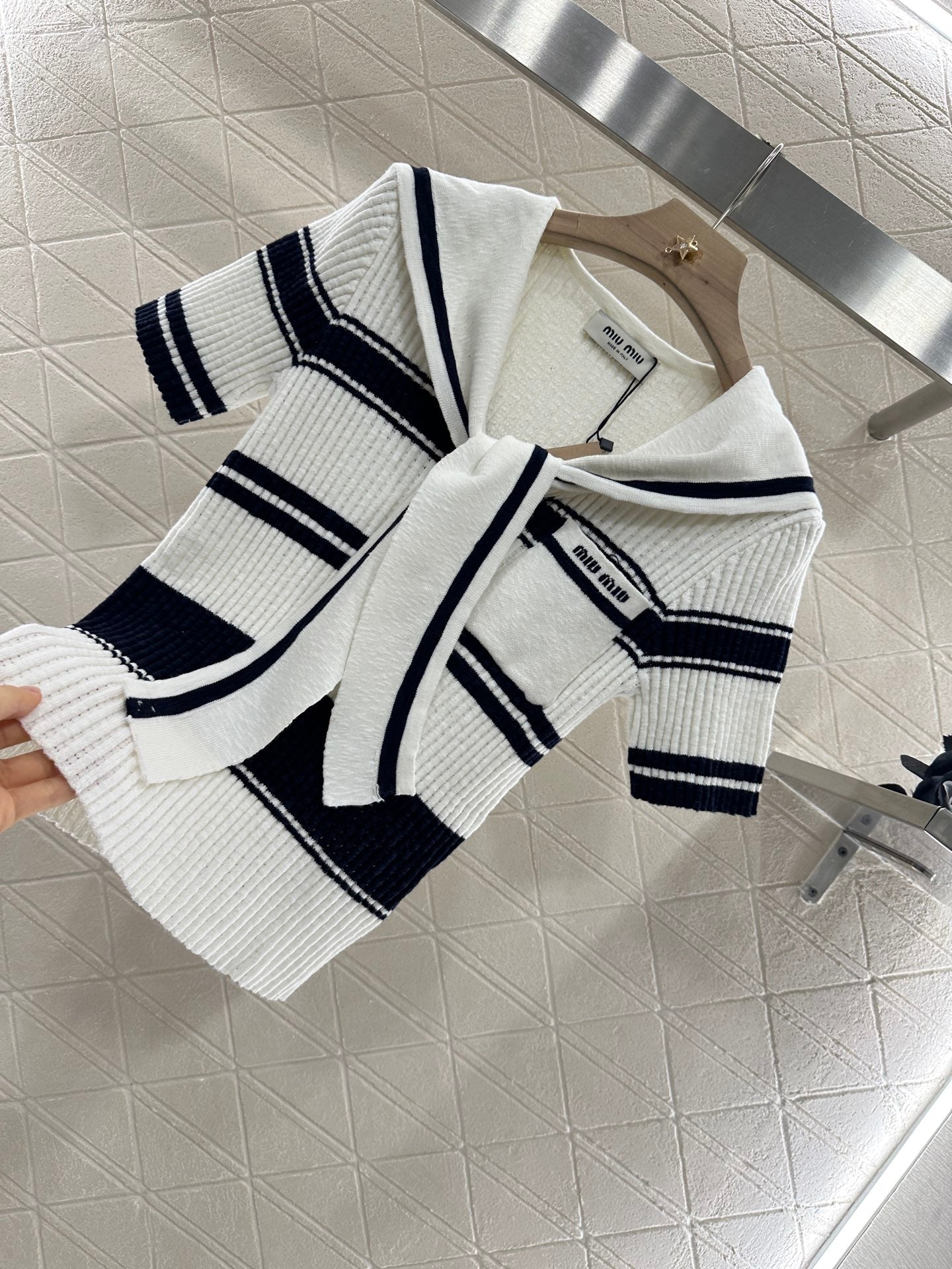Mi*mi*♥2025 new products Knitted T-shirt
