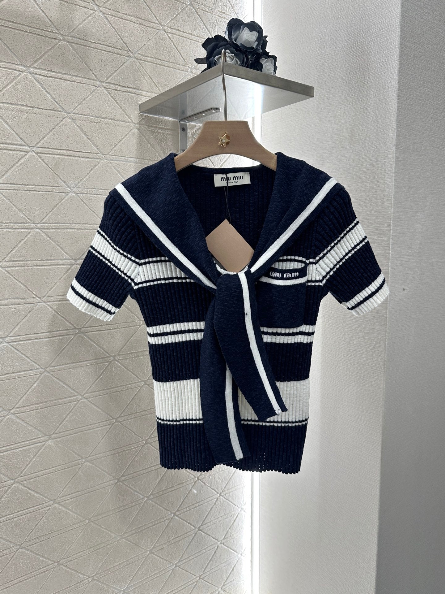 Mi*mi*♥2025 new products Knitted T-shirt