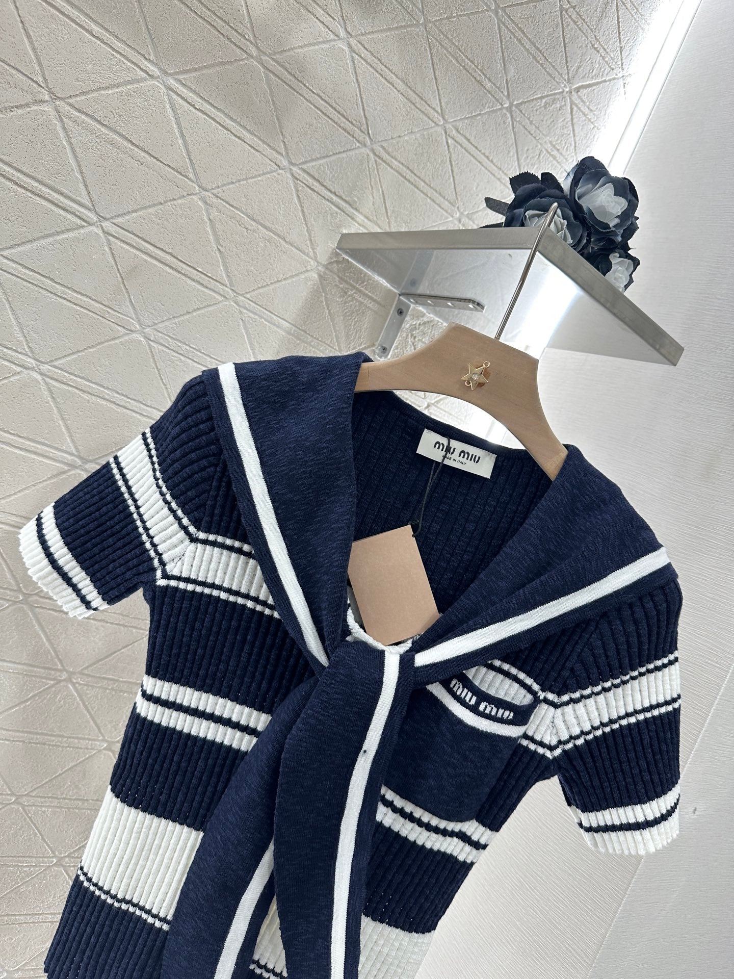Mi*mi*♥2025 new products Knitted T-shirt