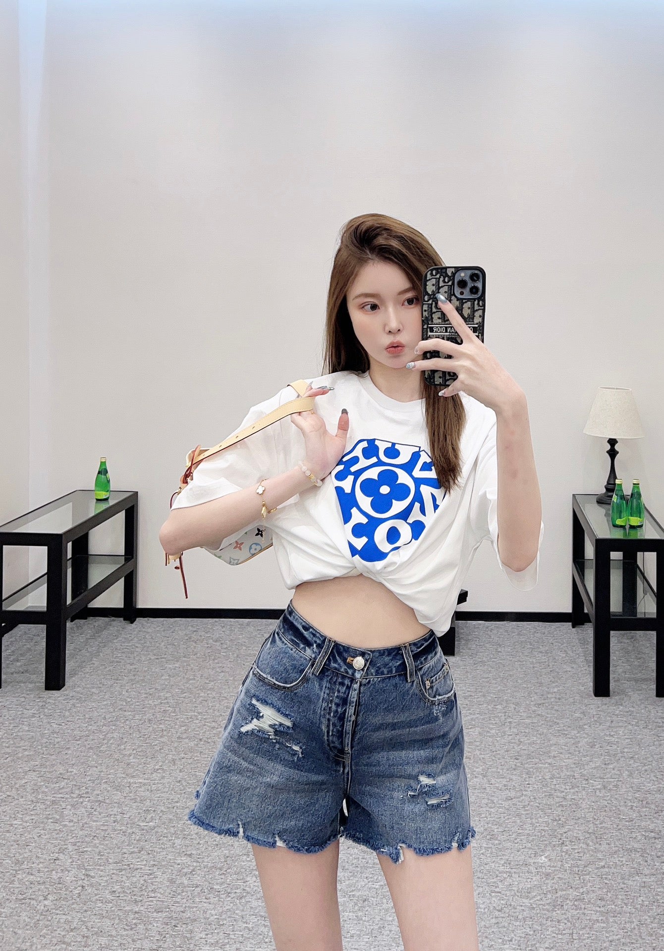 M*♥2025 new products Denim shorts