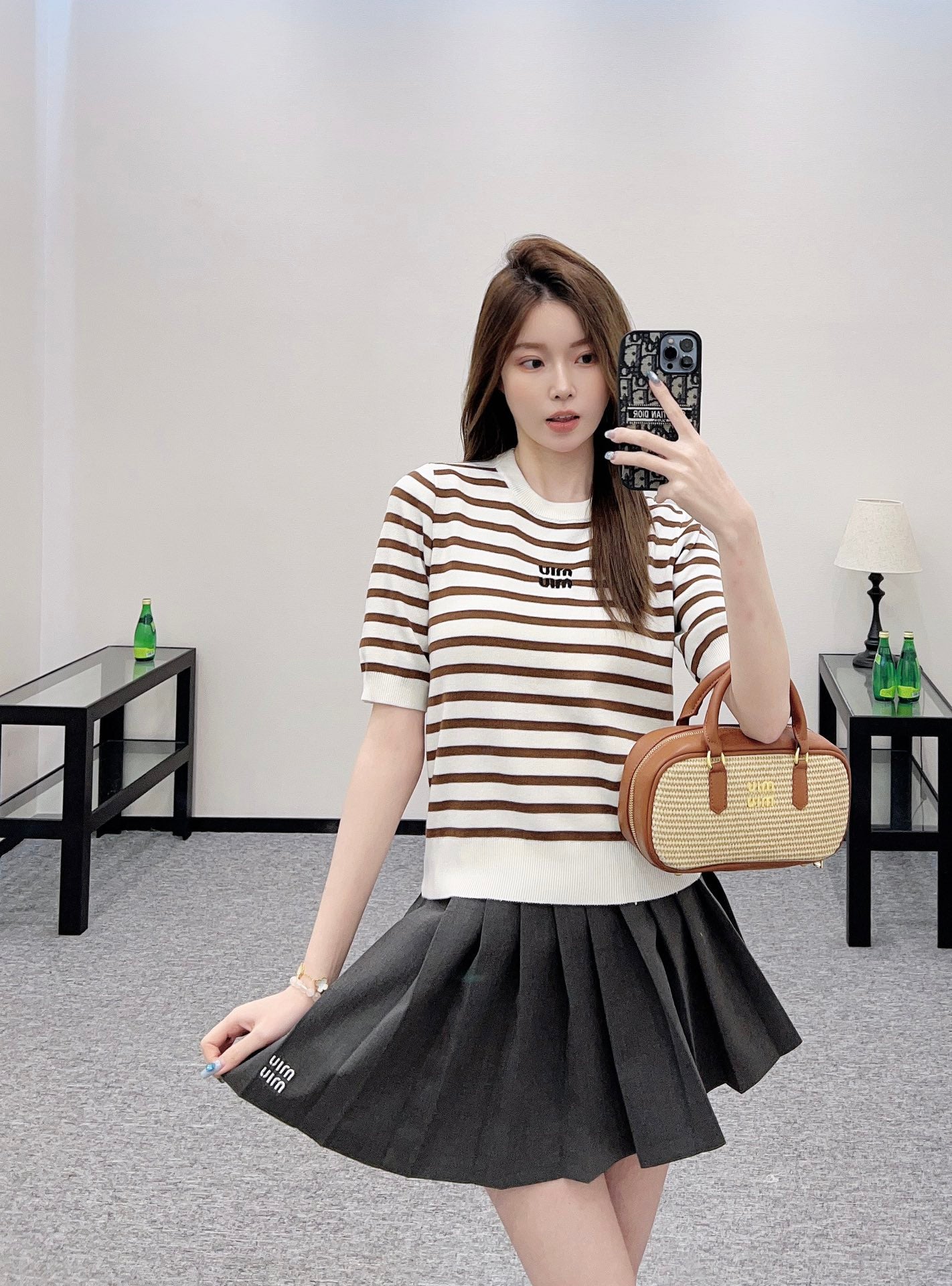 Mi*mi*♥2025 new products Knitted short sleeves