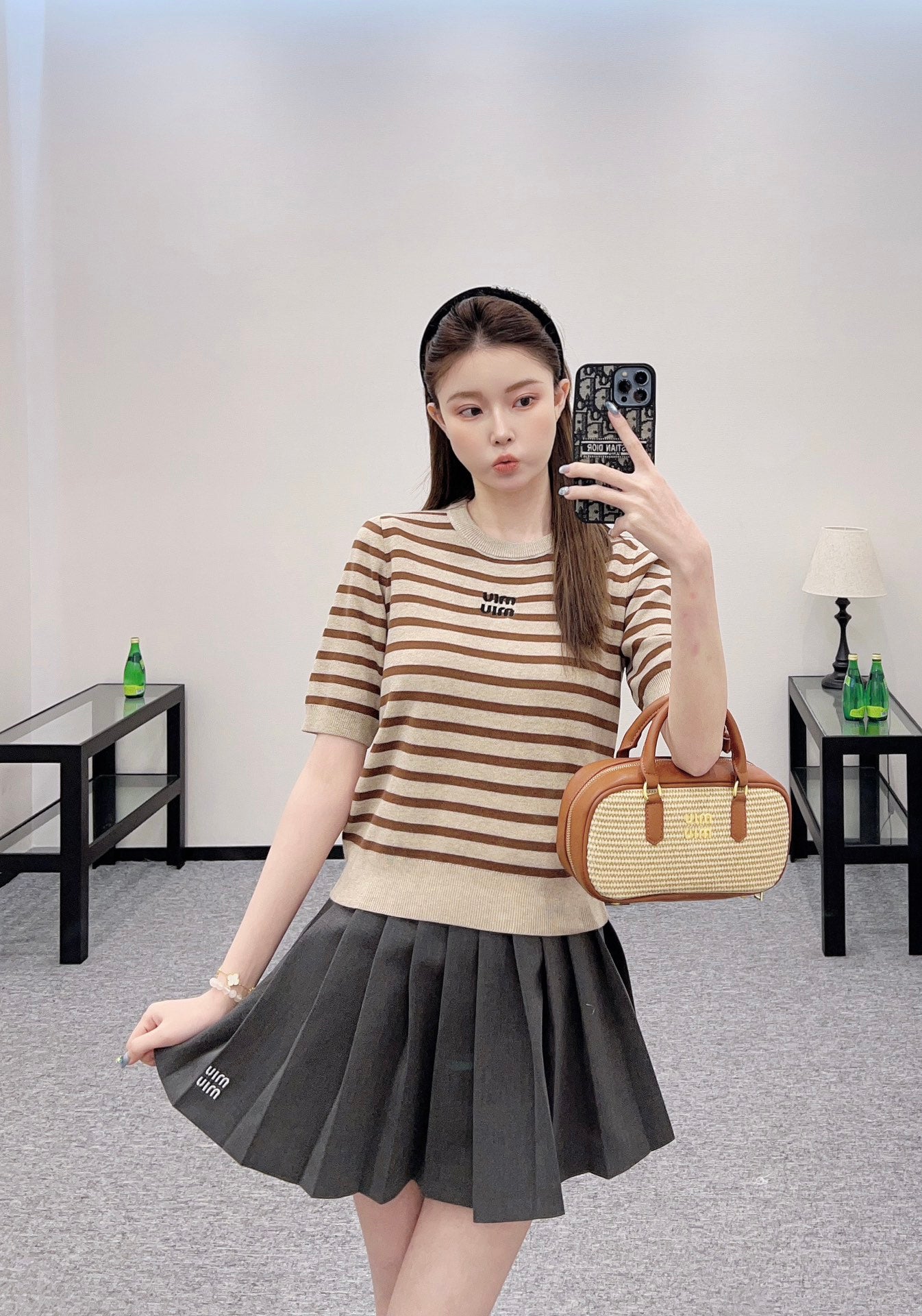 Mi*mi*♥2025 new products Knitted short sleeves