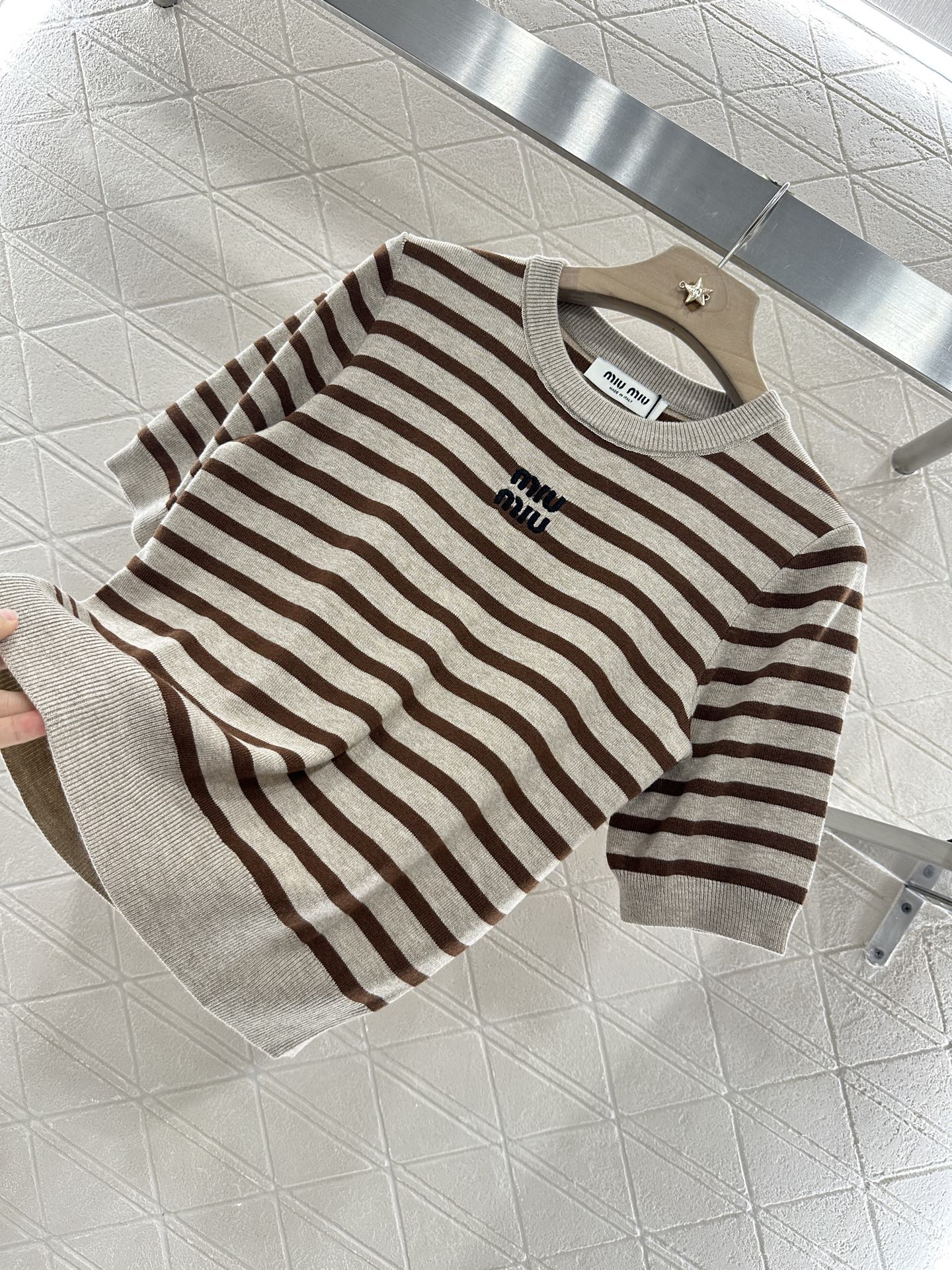 Mi*mi*♥2025 new products Knitted short sleeves