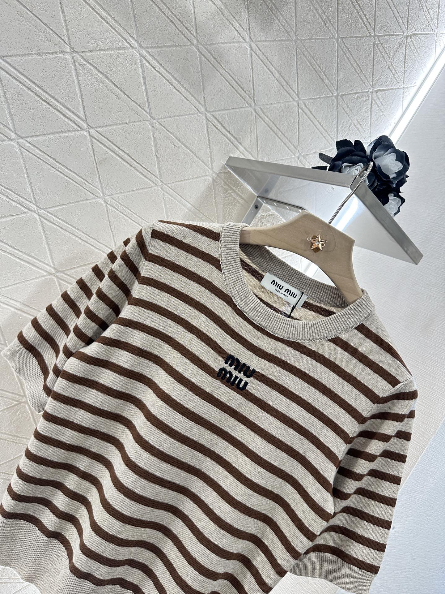 Mi*mi*♥2025 new products Knitted short sleeves