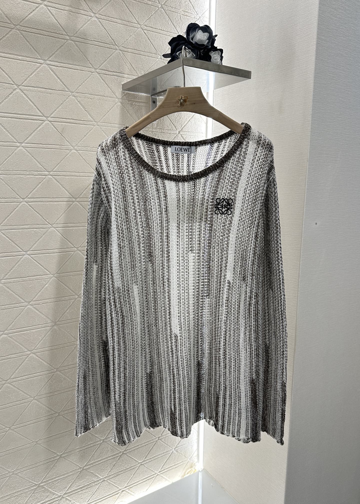 L*♥2025 new product Belt knitted top