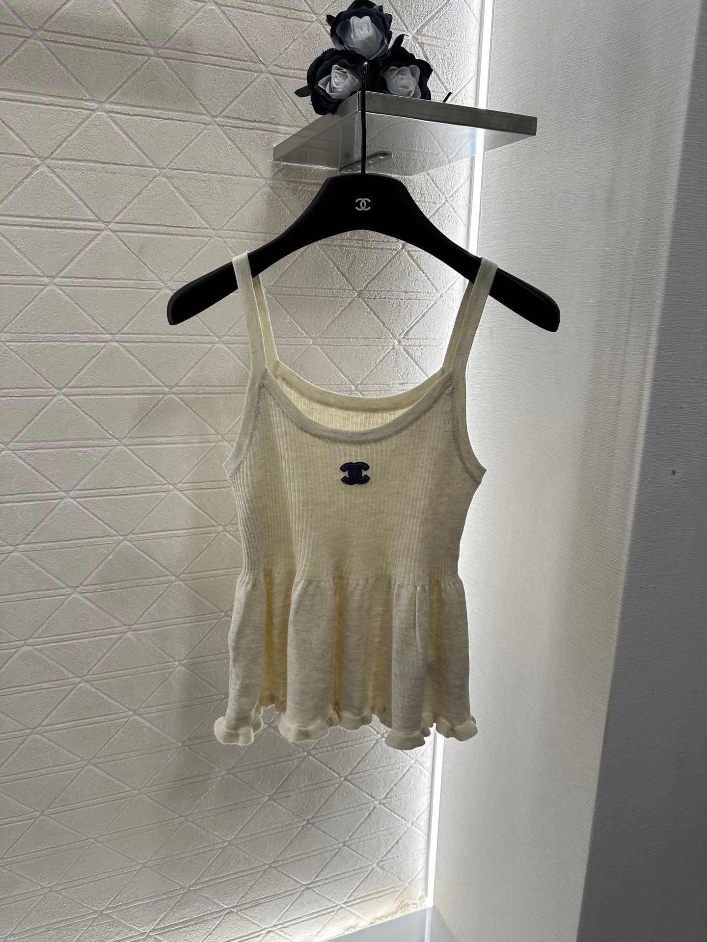 C*♥ new product Two-piece suspender cardigan set