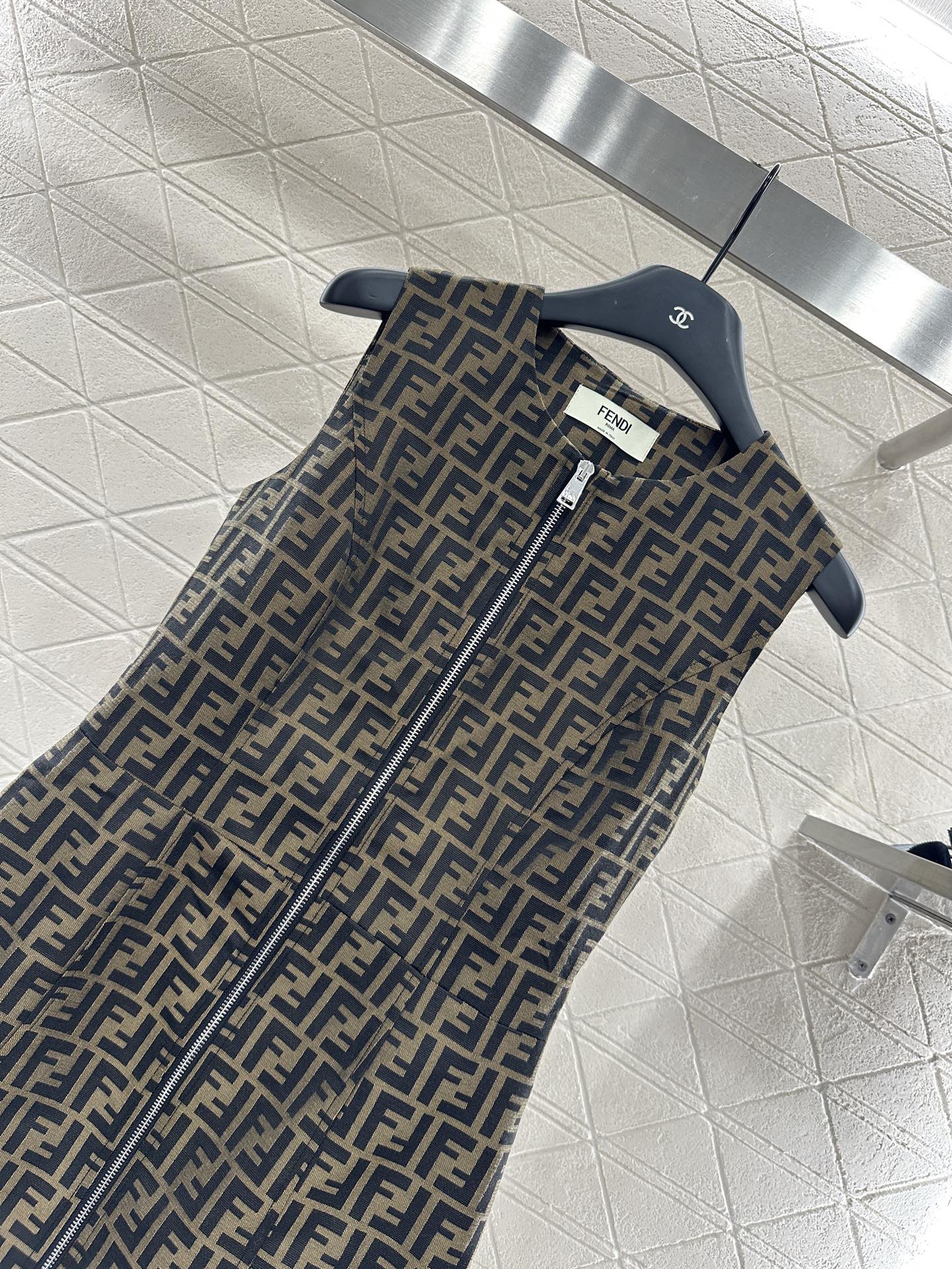 F*♥2025 new product Jacquard vest dress