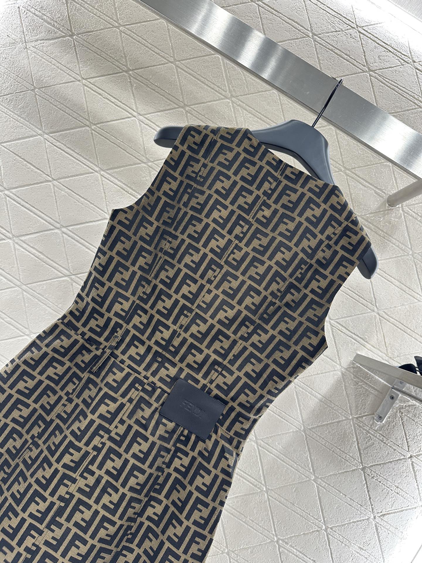 F*♥2025 new product Jacquard vest dress