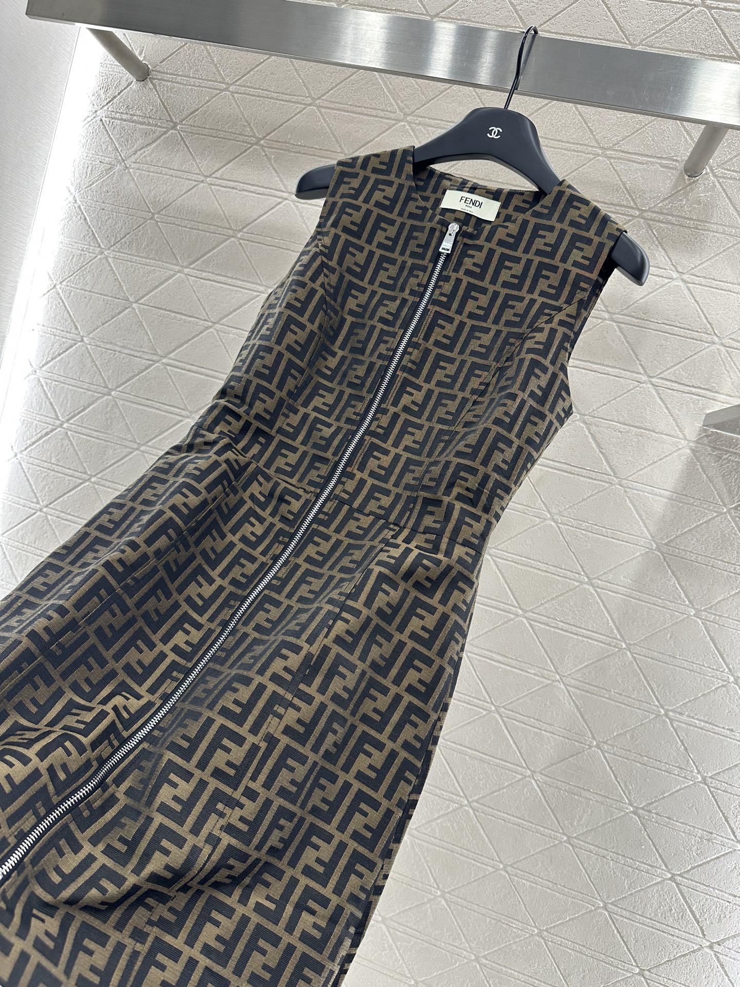 F*♥2025 new product Jacquard vest dress