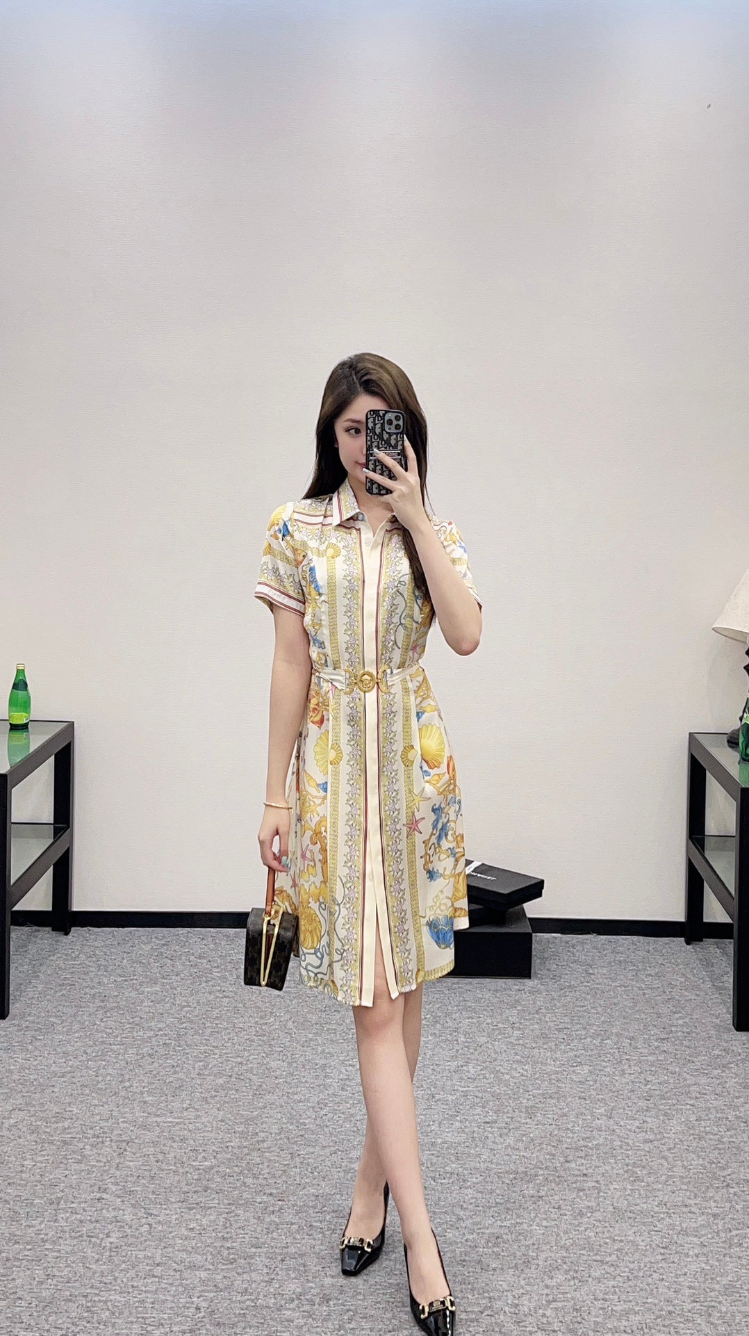V*♥2025 new products Printed dress