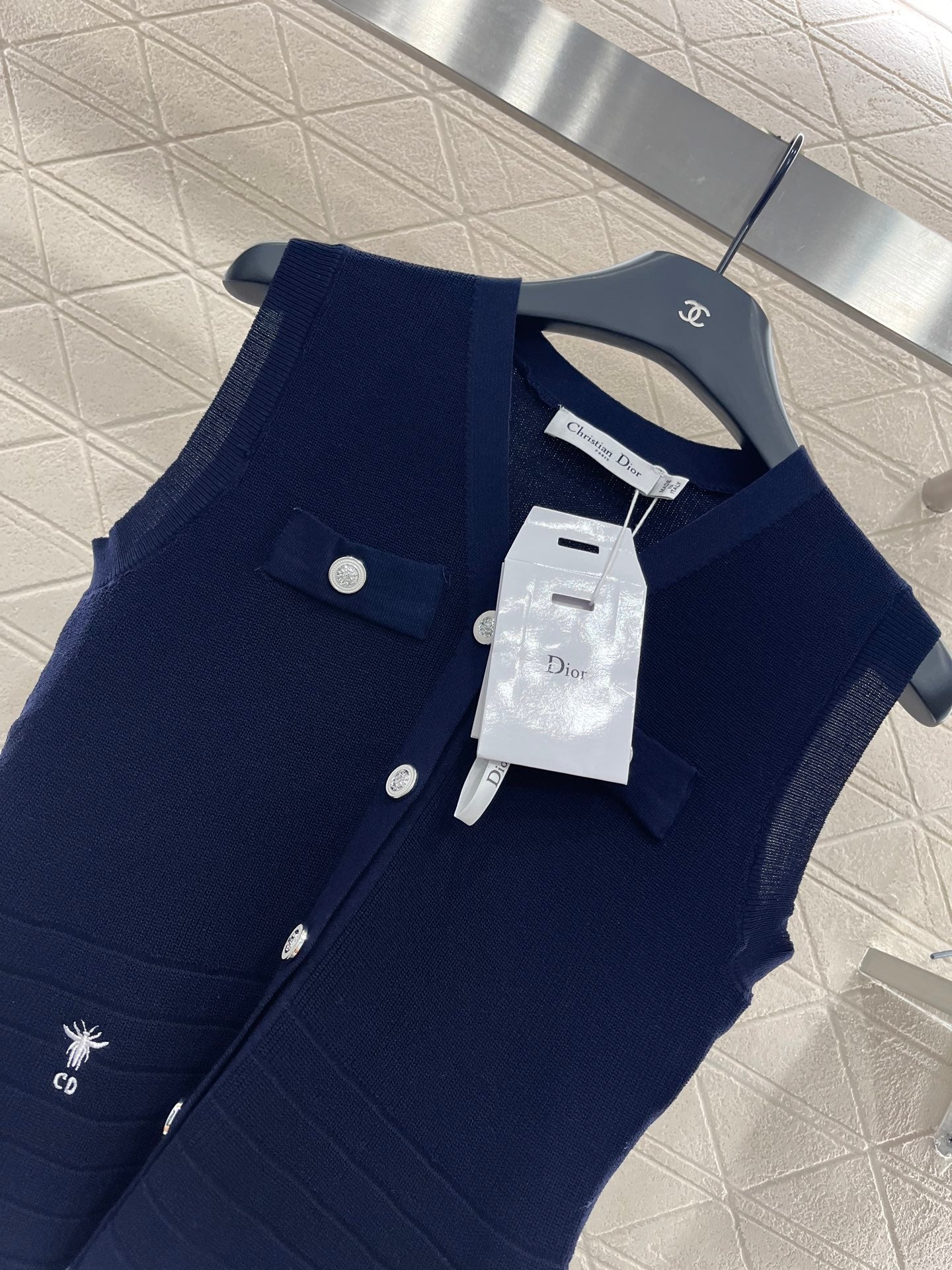 D*♥2025 new product Silk scarf knitted vest