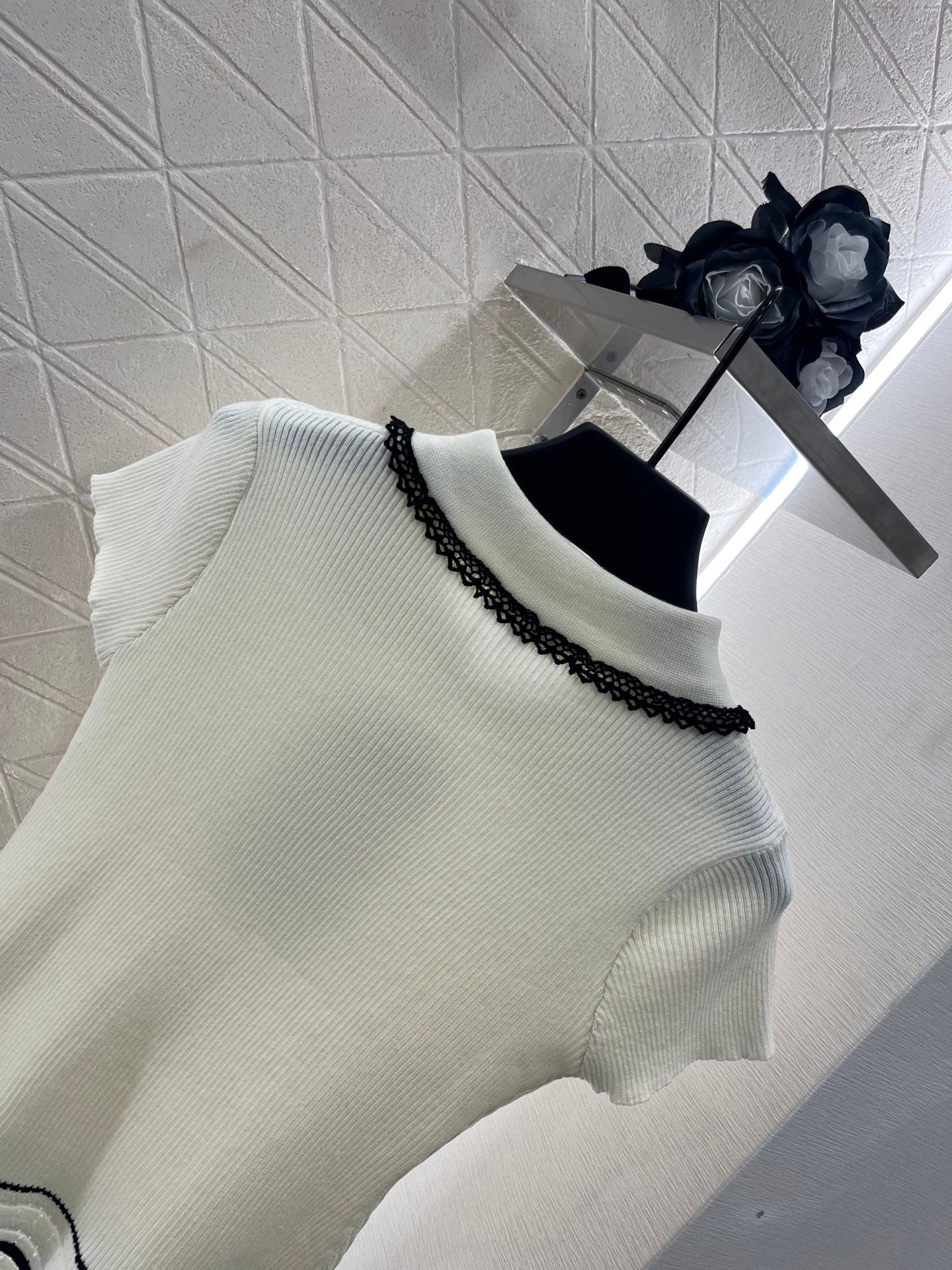 C*♥2025 new product Hollow knitted short sleeves