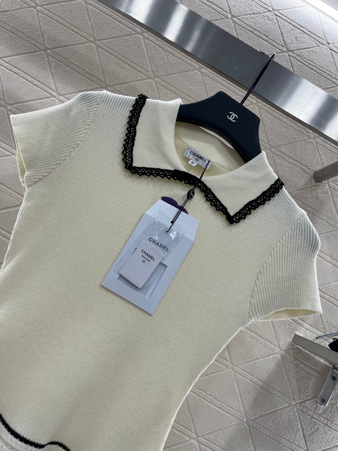 C*♥2025 new product Hollow knitted short sleeves
