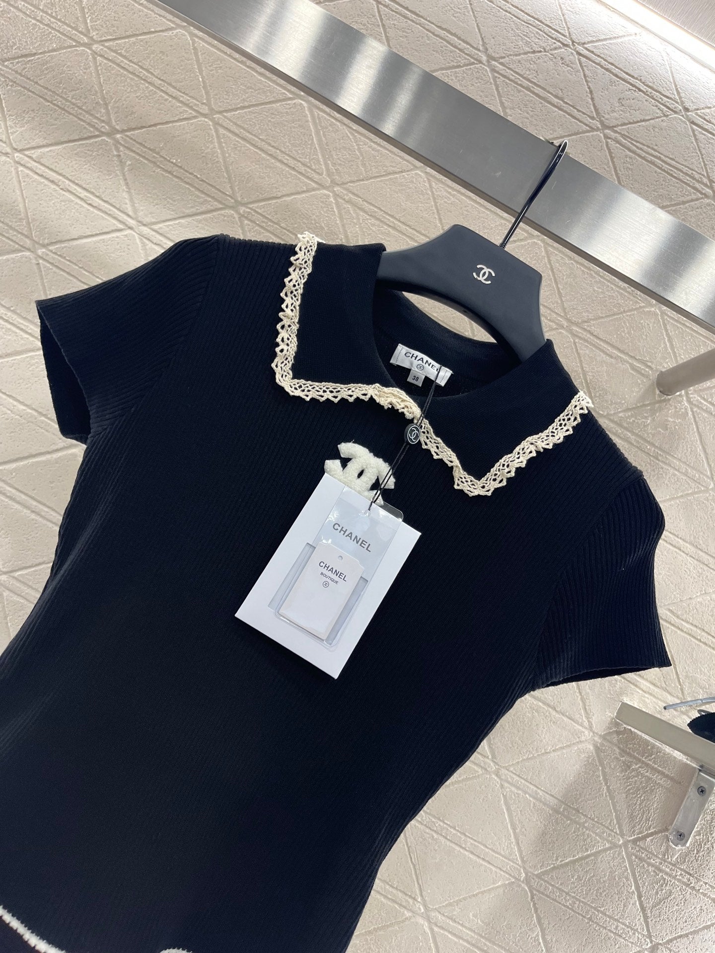 C*♥2025 new product Hollow knitted short sleeves