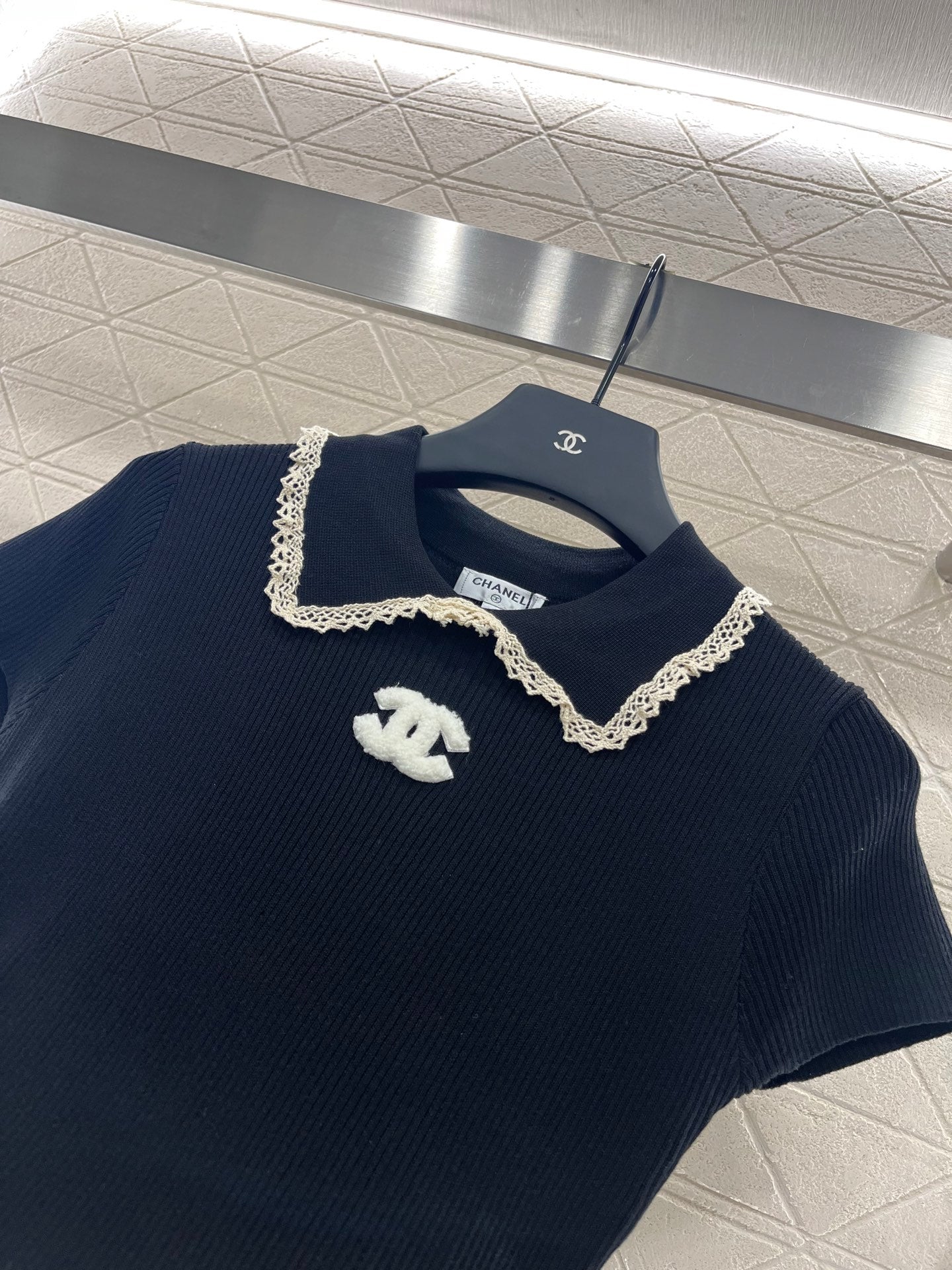 C*♥2025 new product Hollow knitted short sleeves