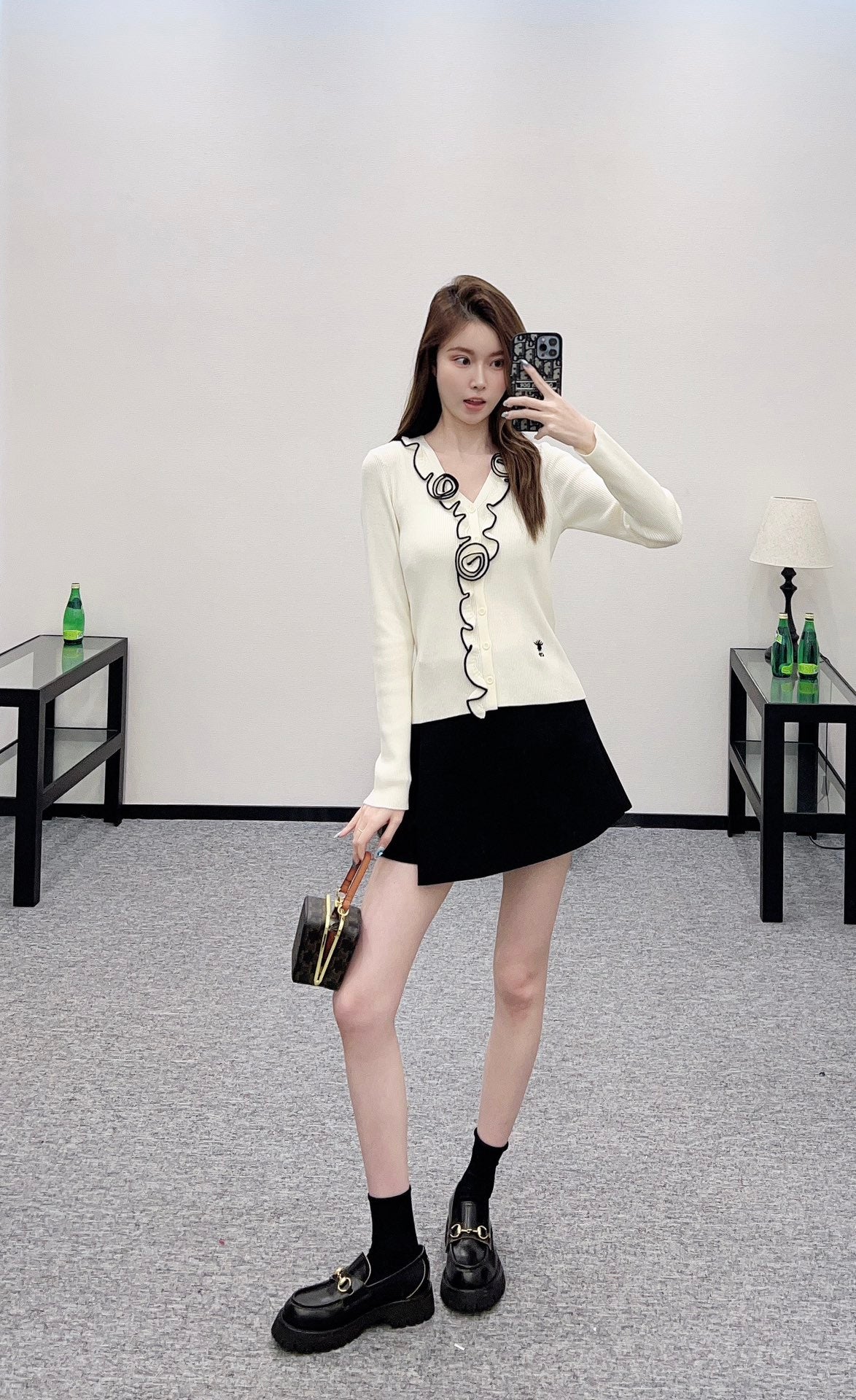 D*♥2025 new product Flower knitted cardigan