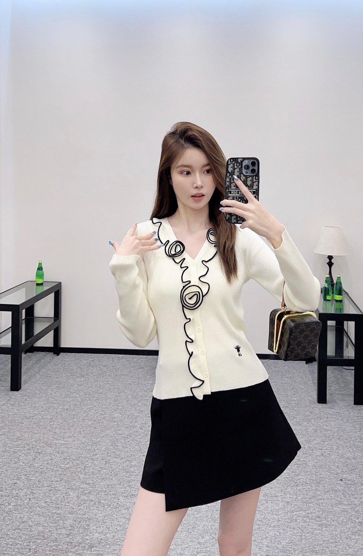 D*♥2025 new product Flower knitted cardigan