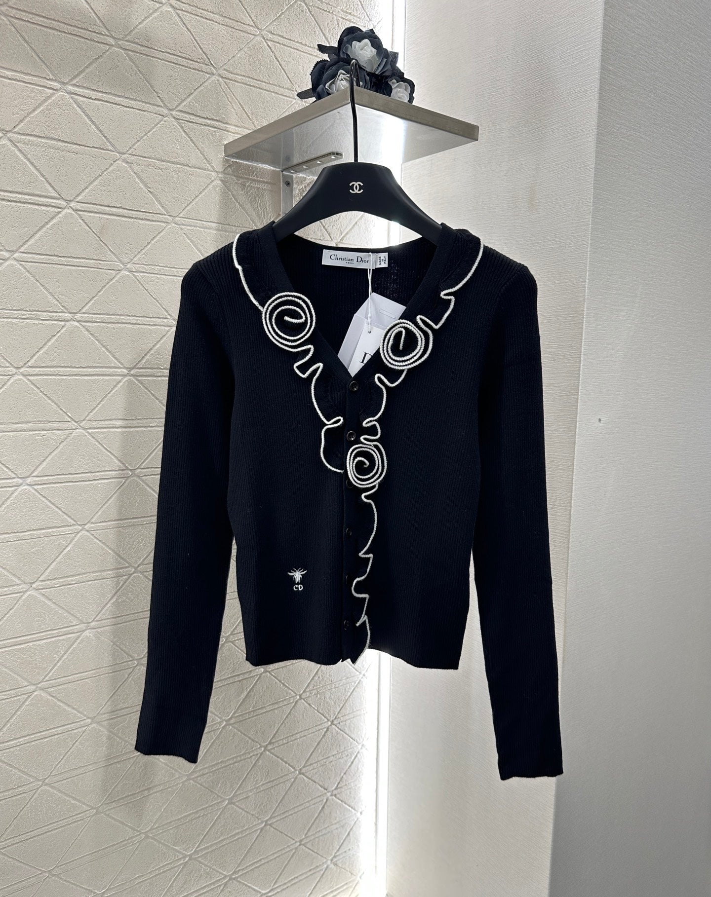 D*♥2025 new product Flower knitted cardigan