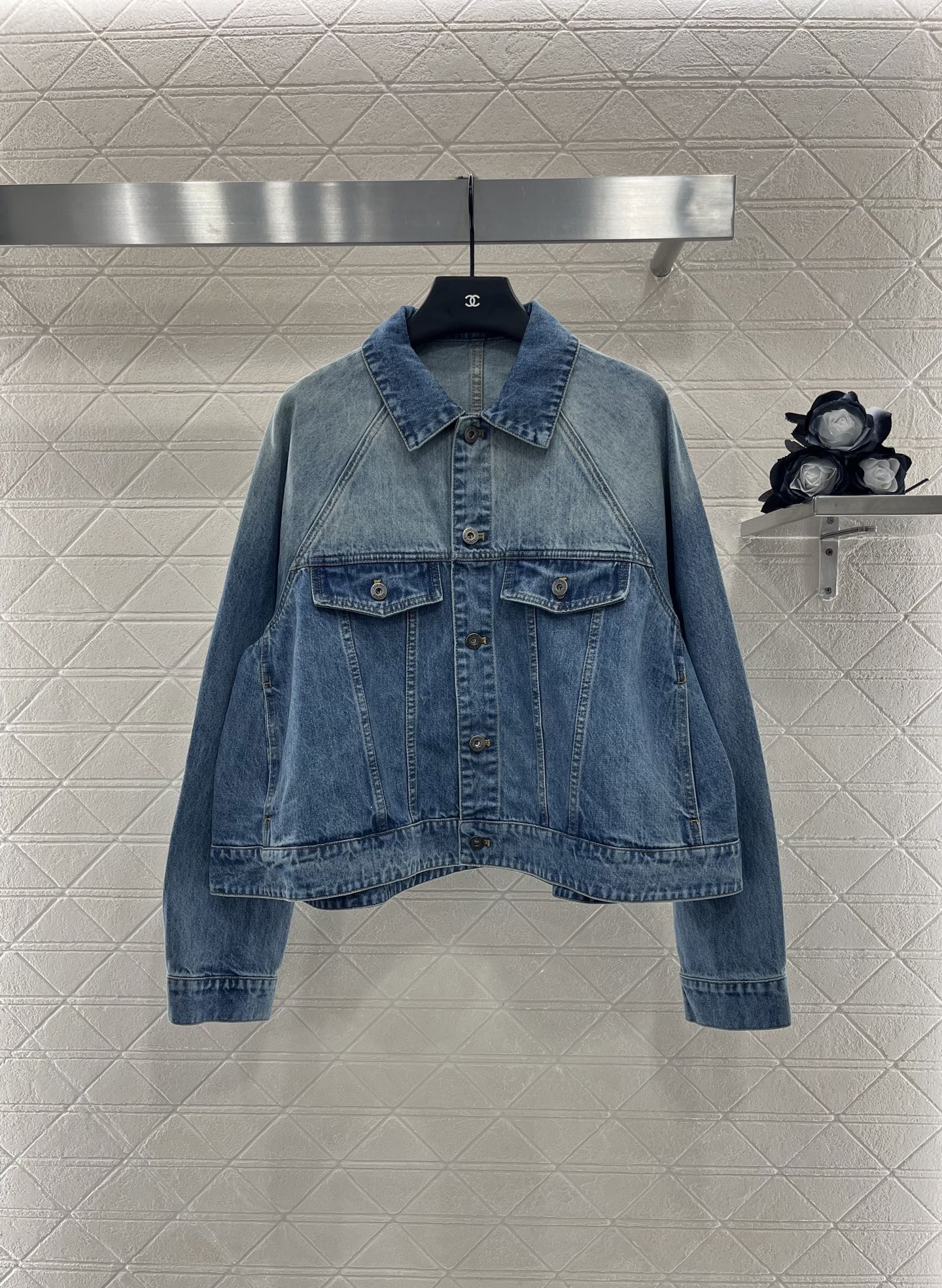 L*♥2025 new products Denim jacket and trousers set