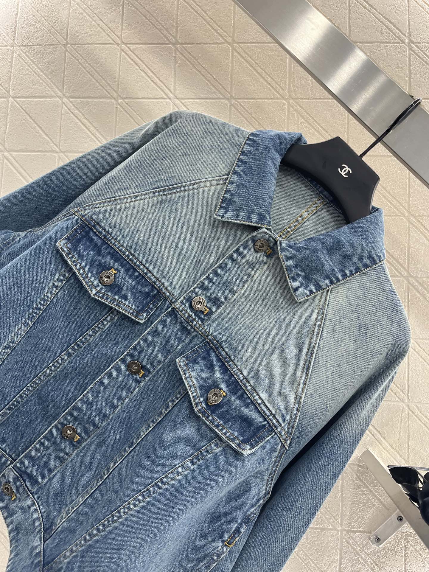 L*♥2025 new products Denim jacket and trousers set