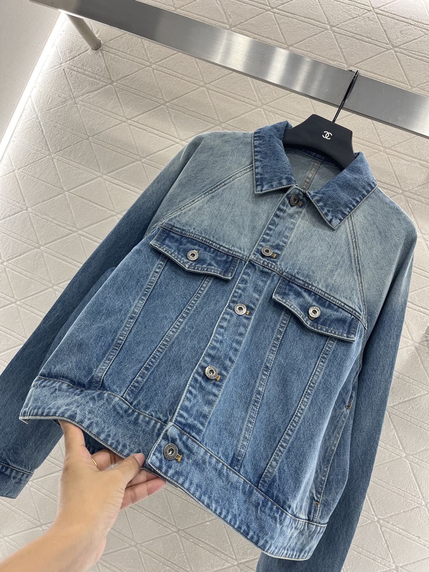 L*♥2025 new products Denim jacket and trousers set