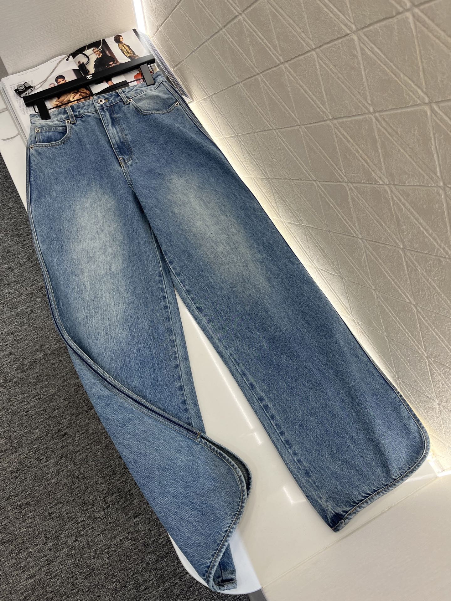 L*♥2025 new products Denim jacket and trousers set