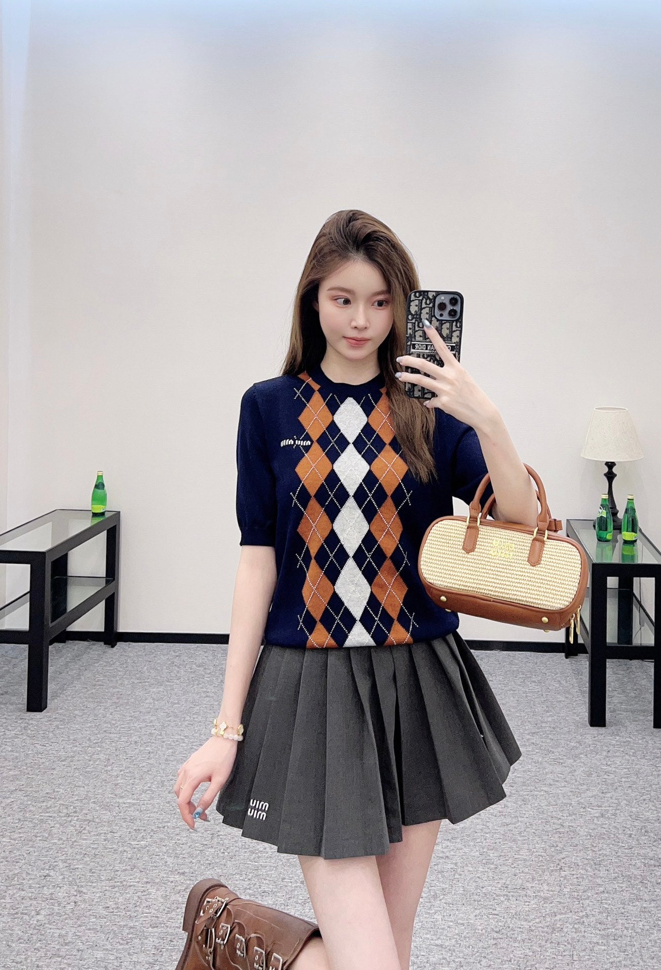 Mi*mi*♥2025 new products Knitted short sleeves