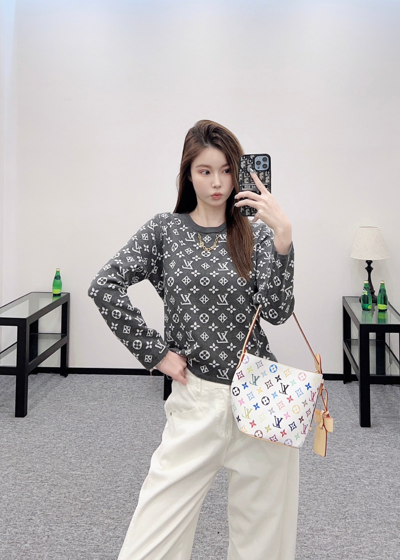Louis*♥2025 new product Chain knitted long sleeves