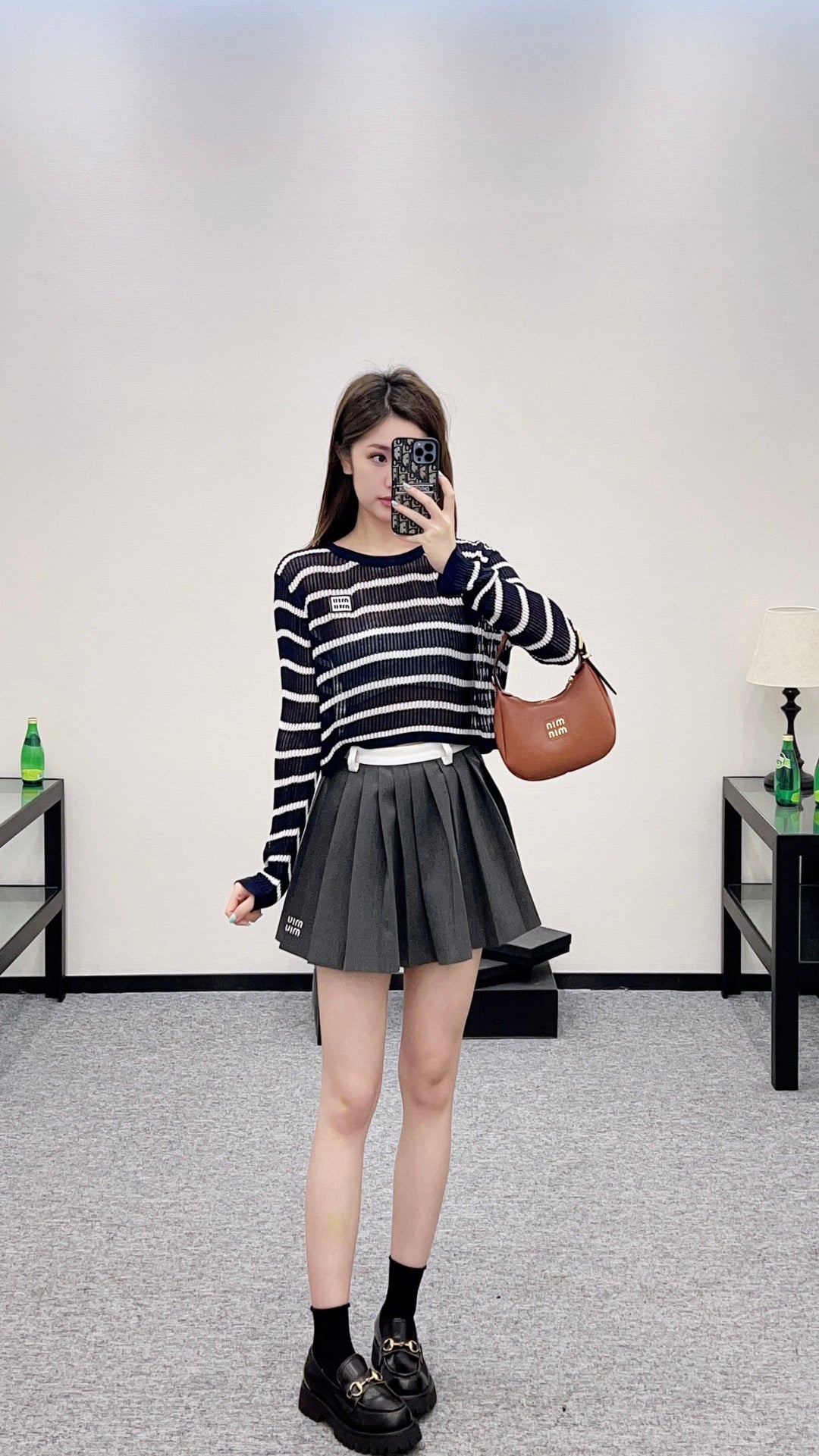 Mi*mi*♥2025 new product Knitted long-sleeved top