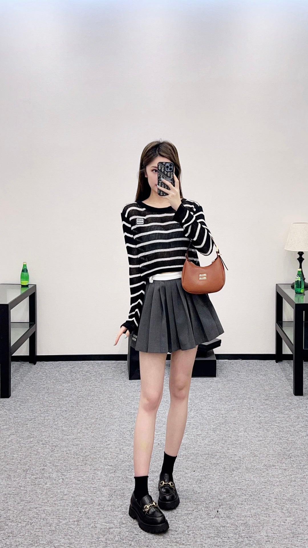 Mi*mi*♥2025 new product Knitted long-sleeved top
