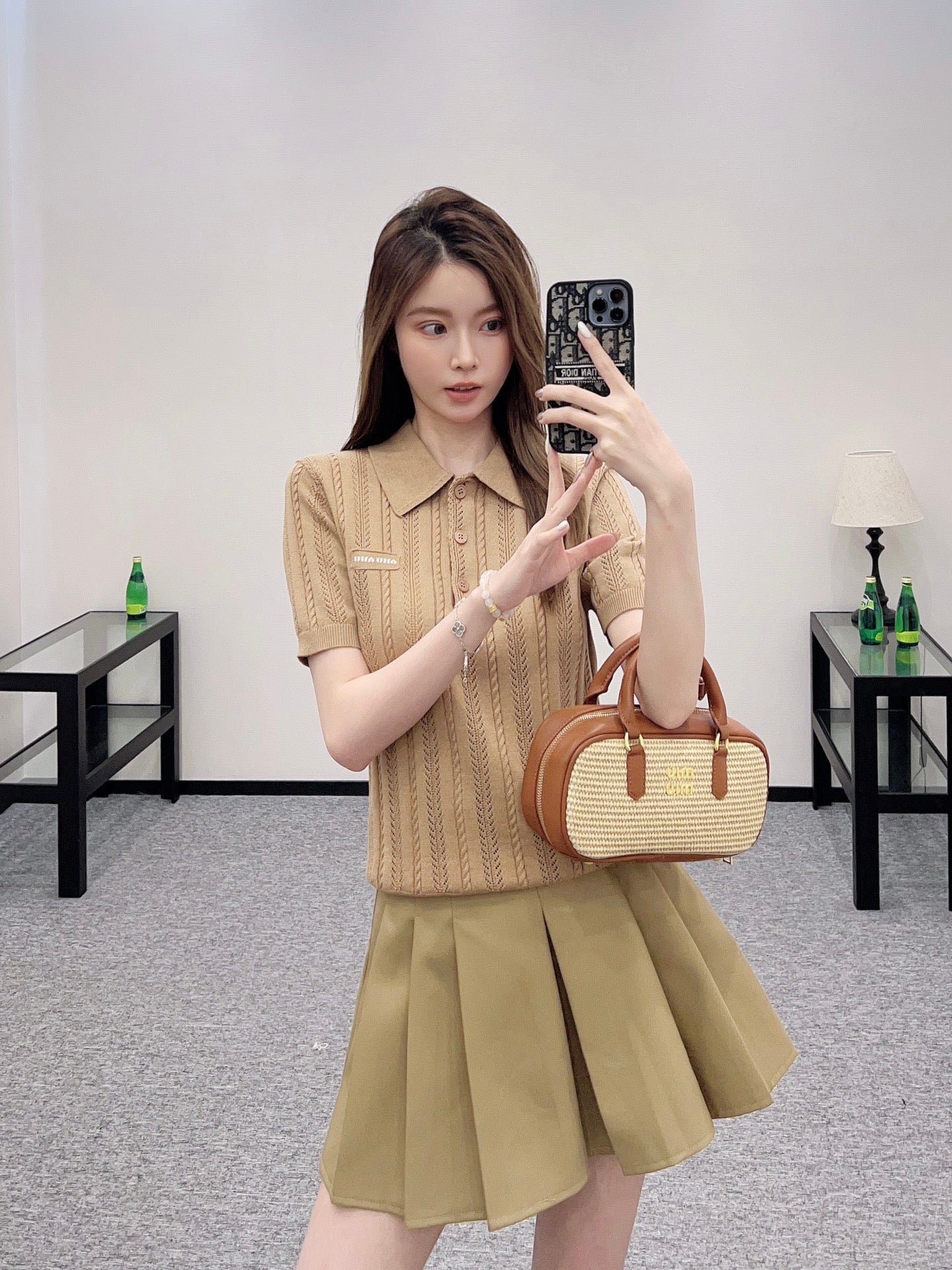 Mimi*♥2025 New Arrivals Knitted Short-Sleeve