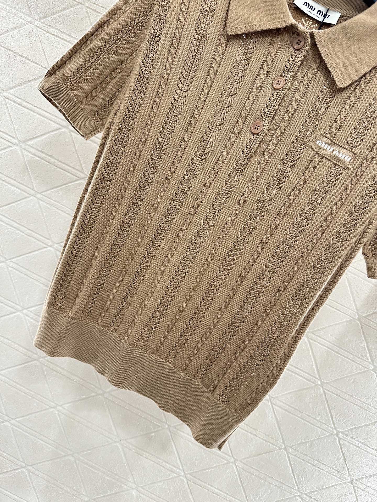 Mimi*♥2025 New Arrivals Knitted Short-Sleeve