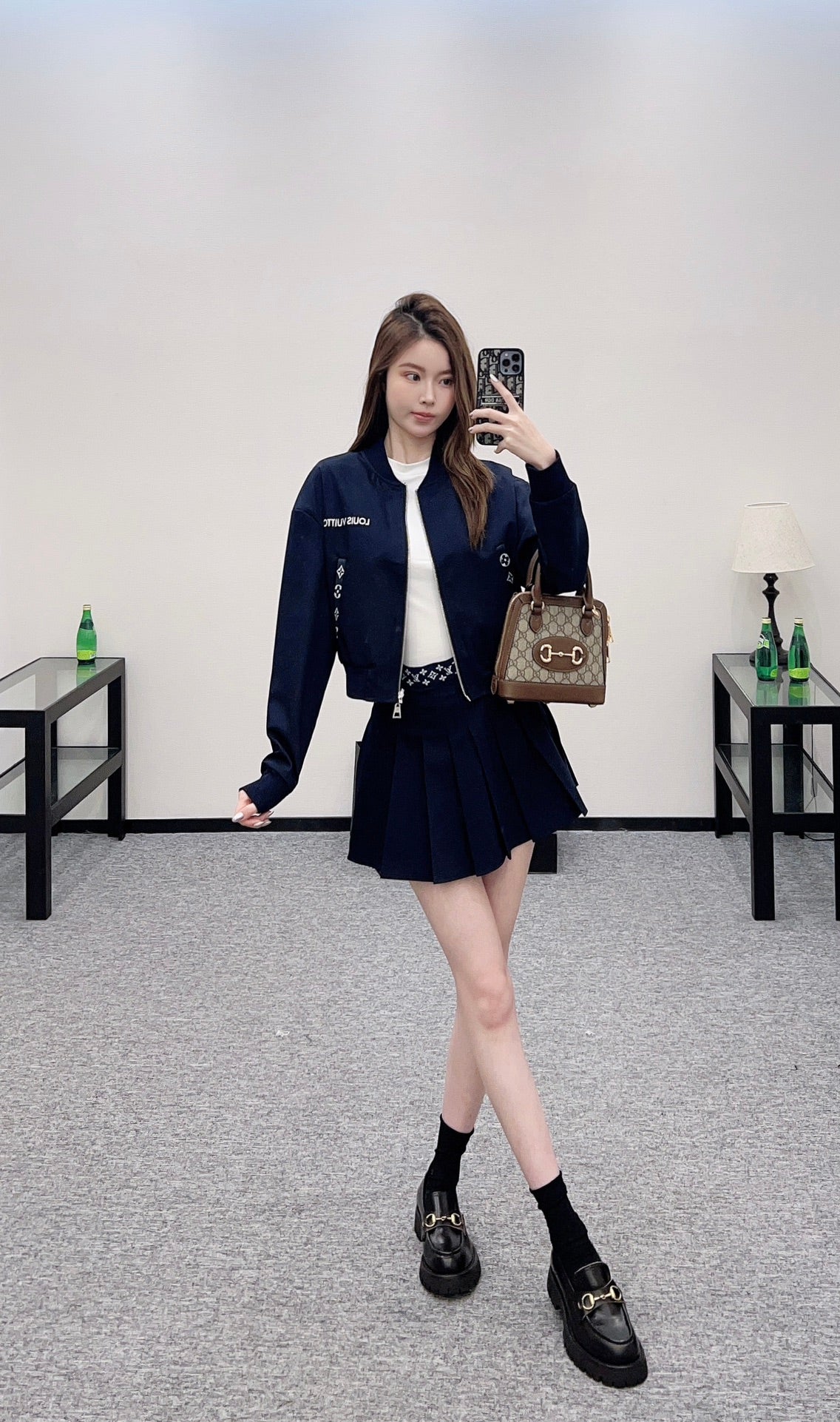 Louis*♥ 2025 New Arrivals Reversible Jacket and Skirt Set