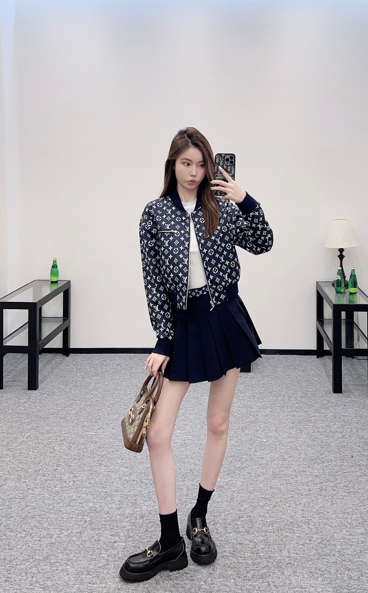 Louis*♥ 2025 New Arrivals Reversible Jacket and Skirt Set