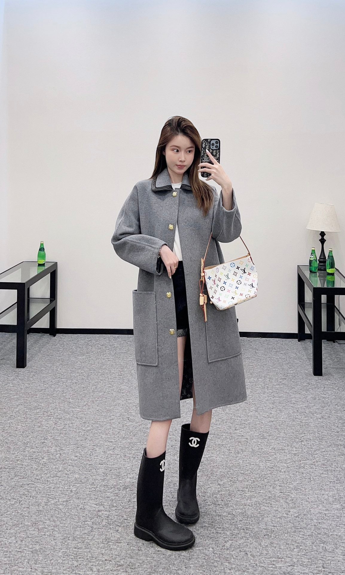 Louis*♥ 2025 New Arrivals Long Nylon Coat