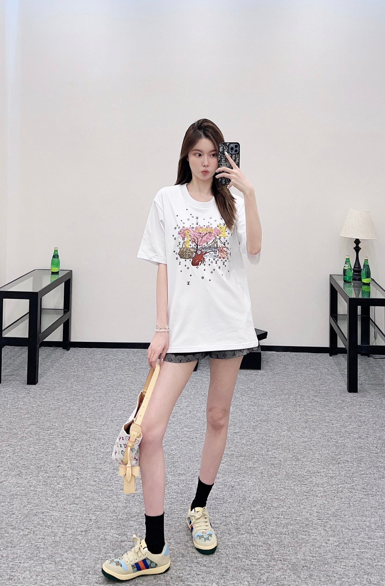 Louis*♥2025 New Arrivals Round-Neck Embroidered Short Sleeves