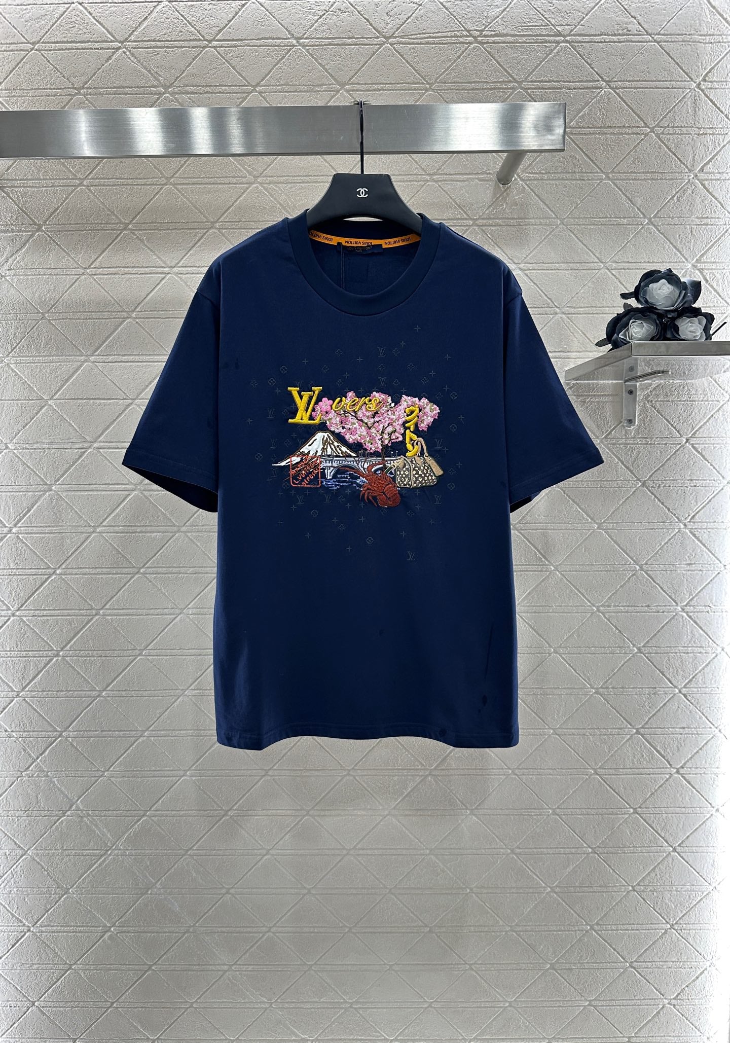 Louis*♥2025 New Arrivals Round-Neck Embroidered Short Sleeves