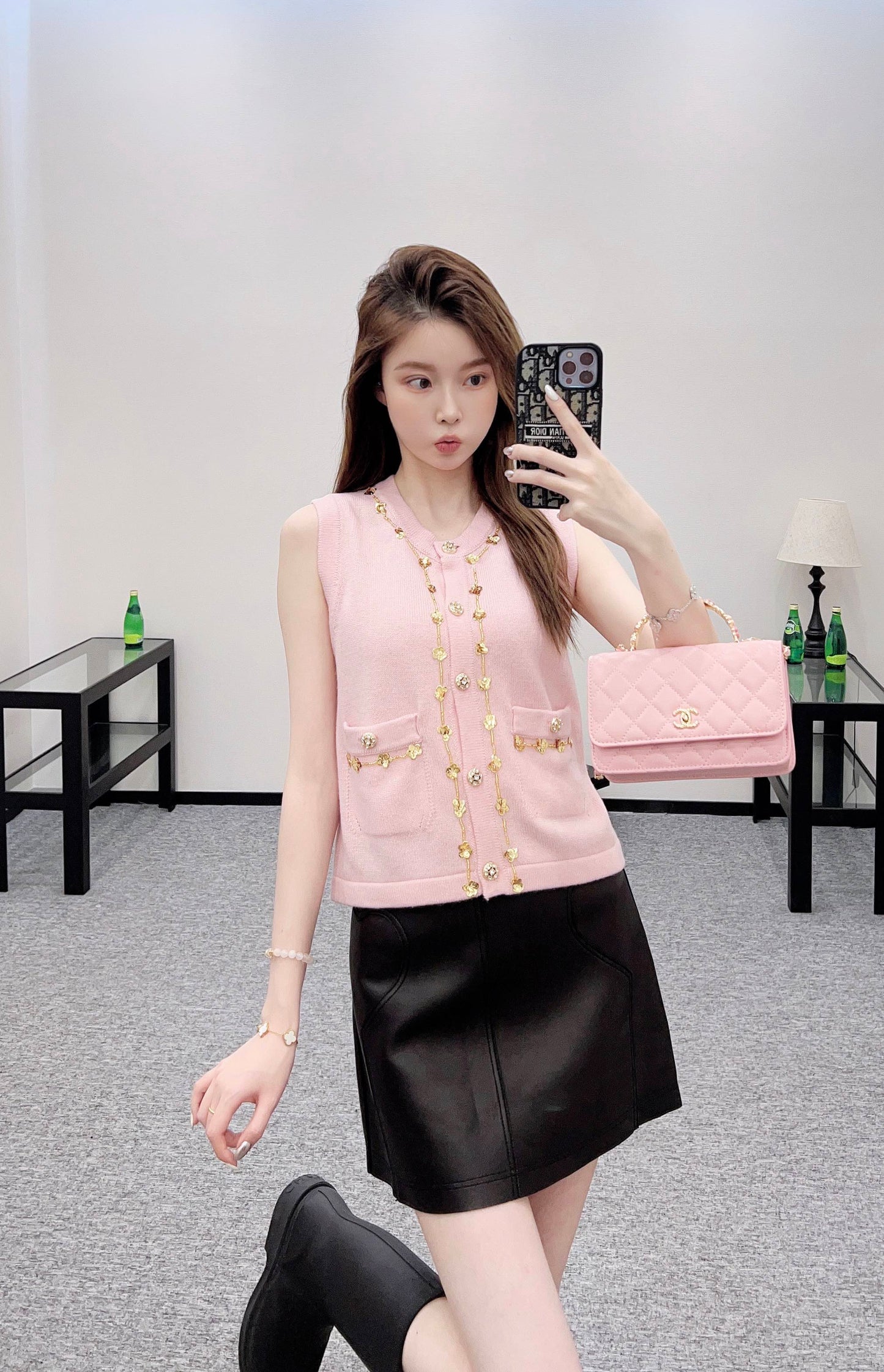 C*♥2025 New Arrival Beaded Knit Vest