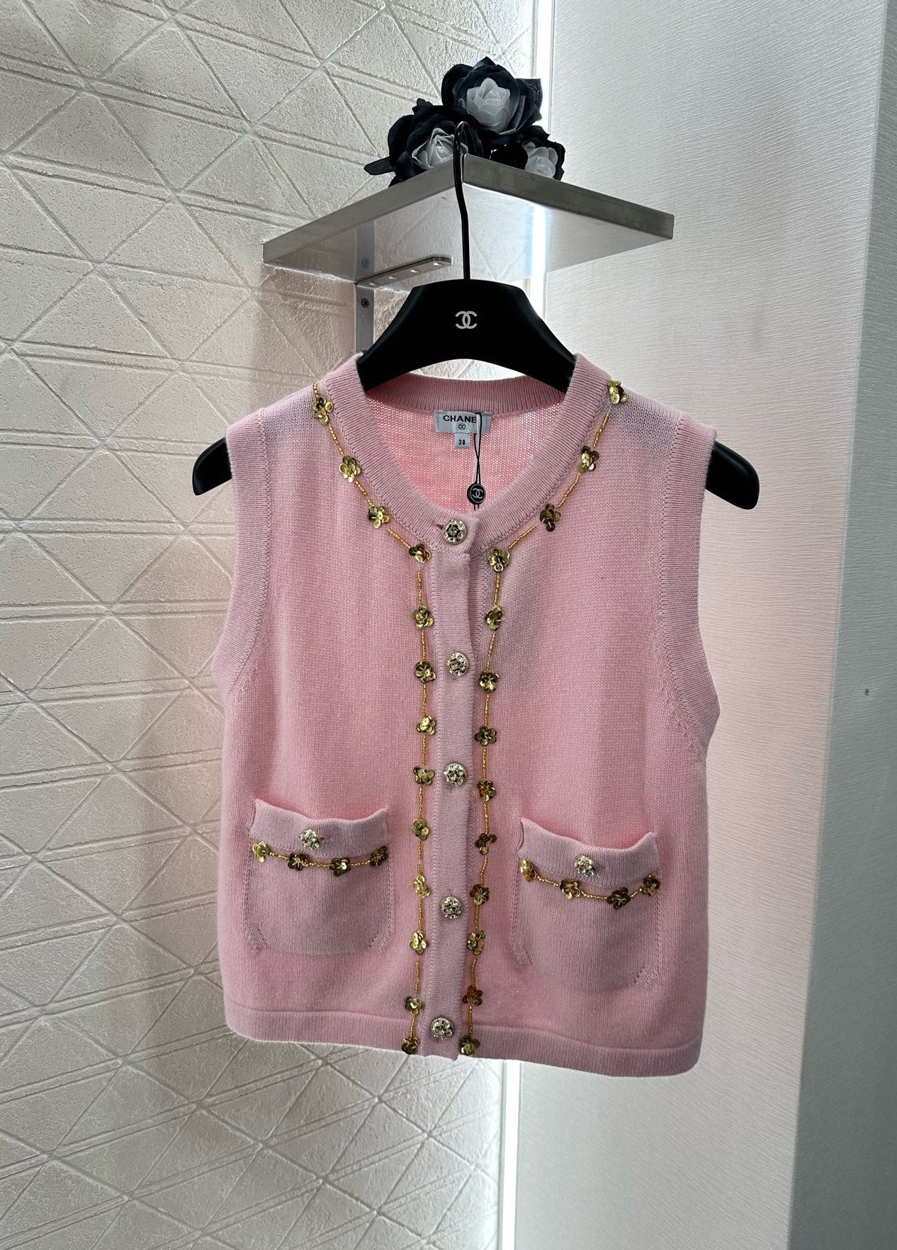 C*♥2025 New Arrival Beaded Knit Vest