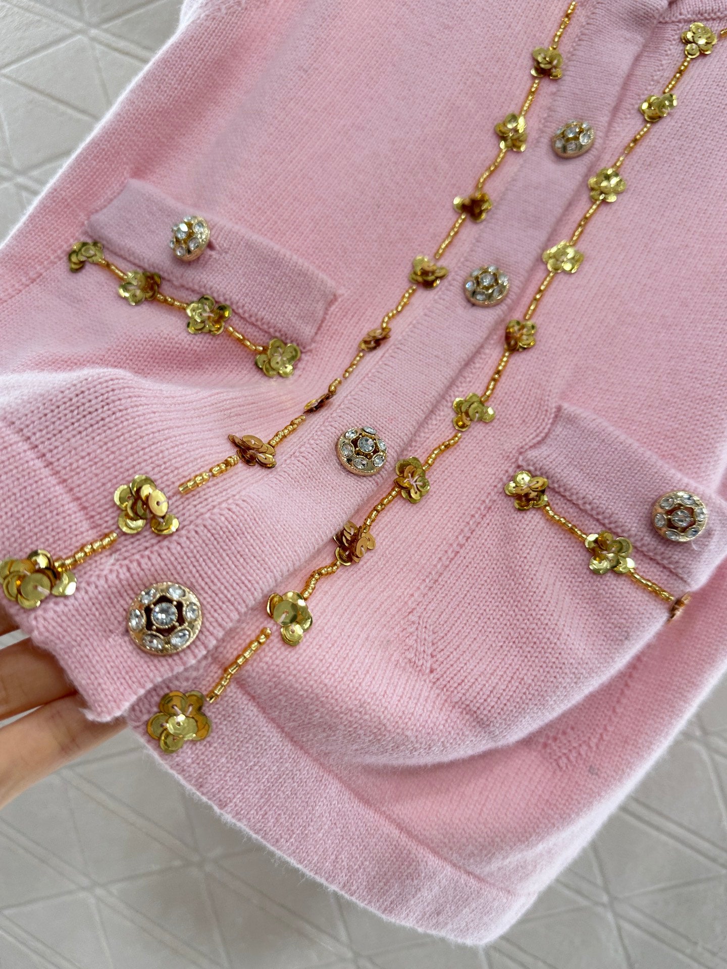 C*♥2025 New Arrival Beaded Knit Vest