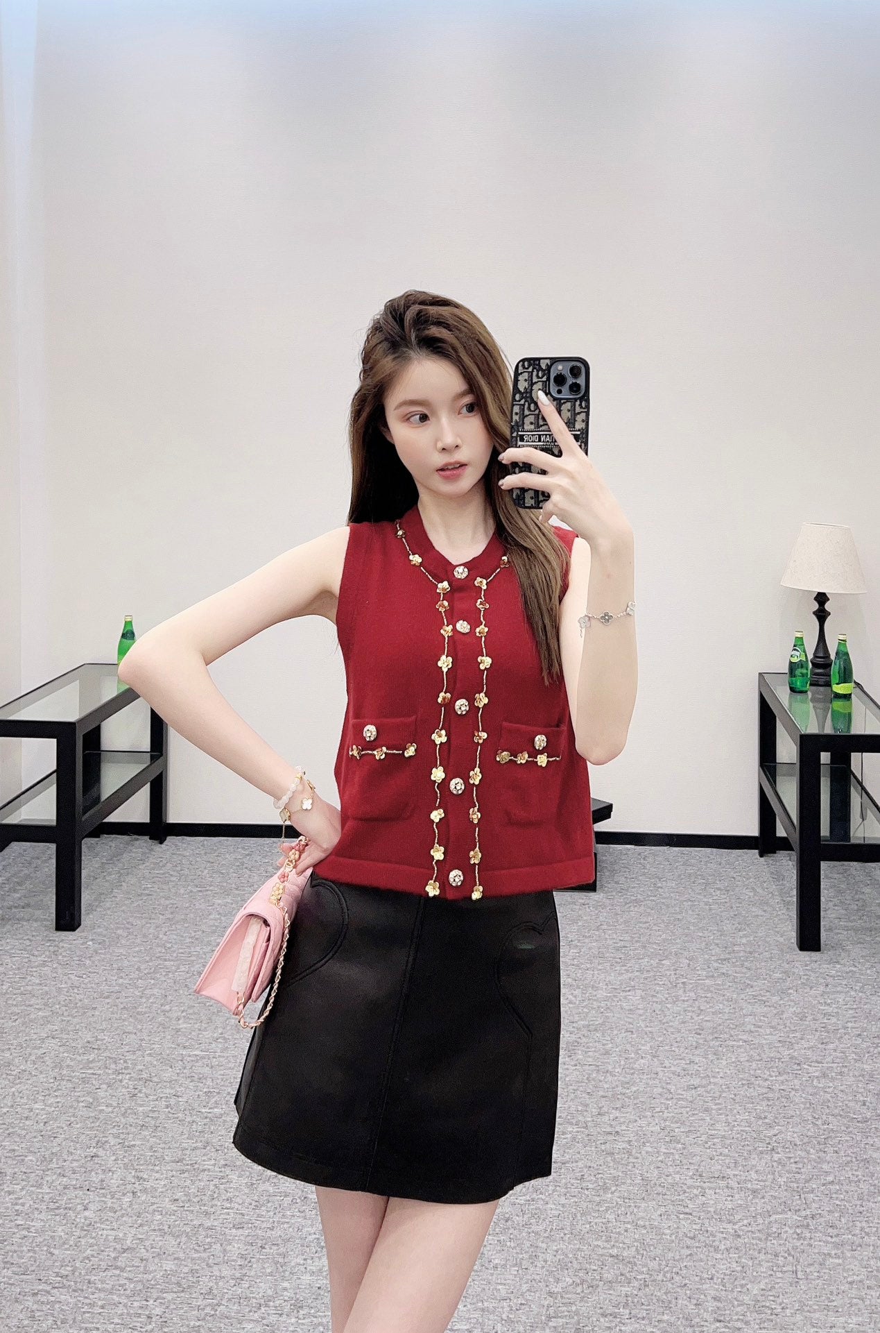 C*♥2025 New Arrival Beaded Knit Vest