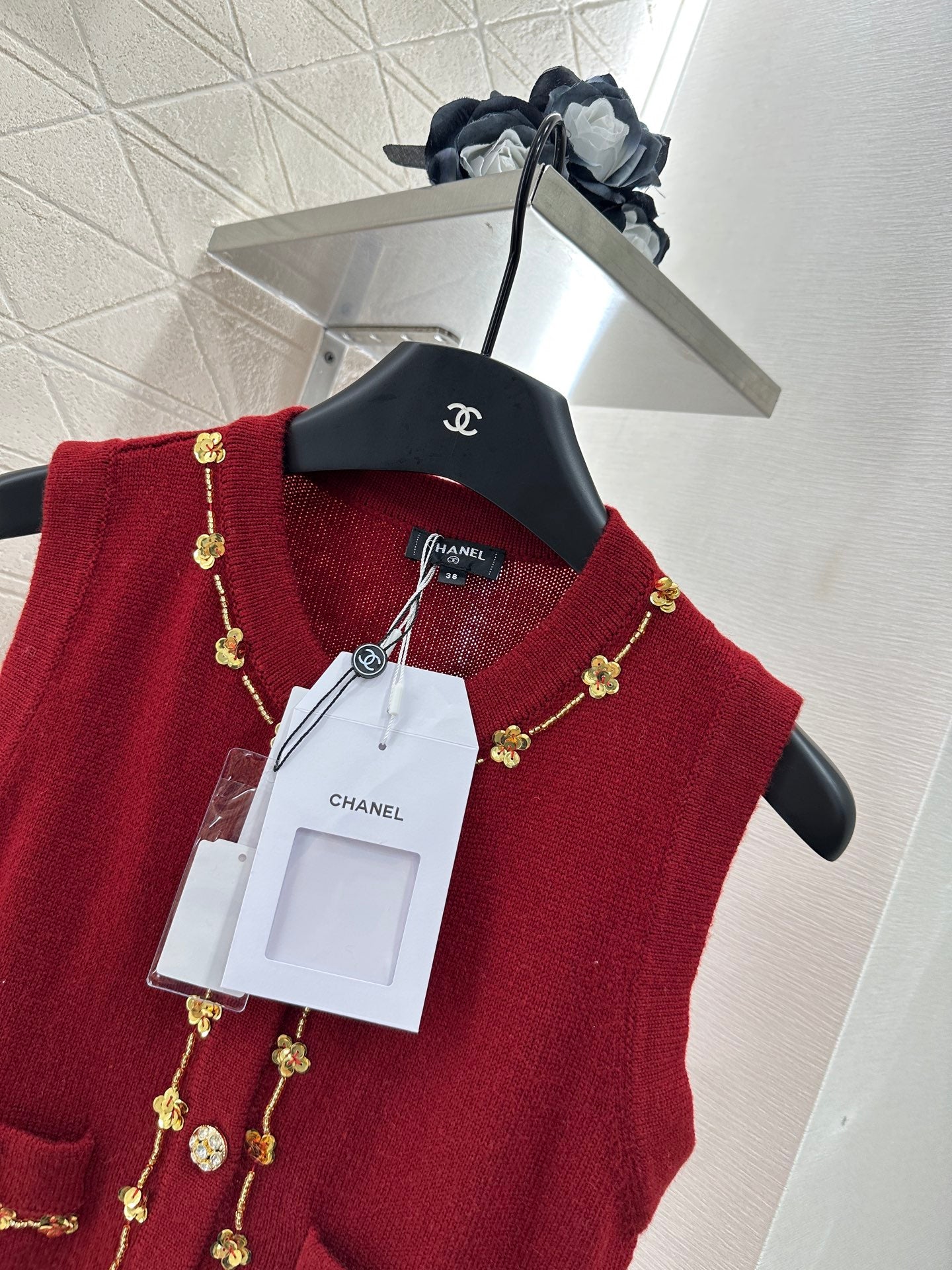 C*♥2025 New Arrival Beaded Knit Vest