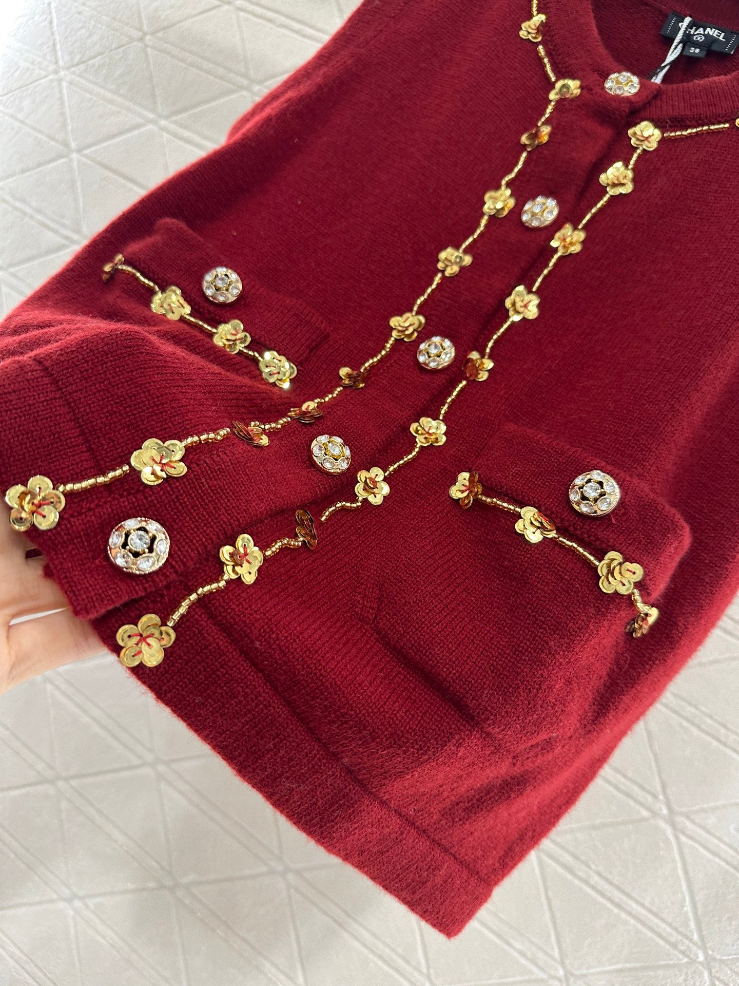 C*♥2025 New Arrival Beaded Knit Vest